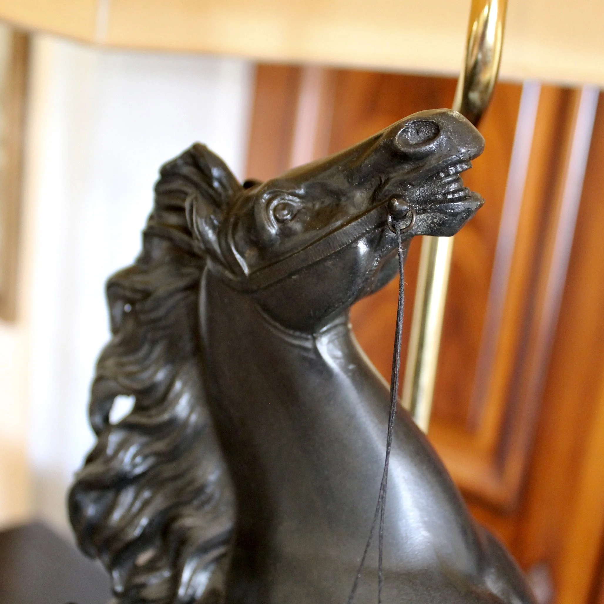 Marly Horse (Cheval De Marly) Cast Spelter Lamp