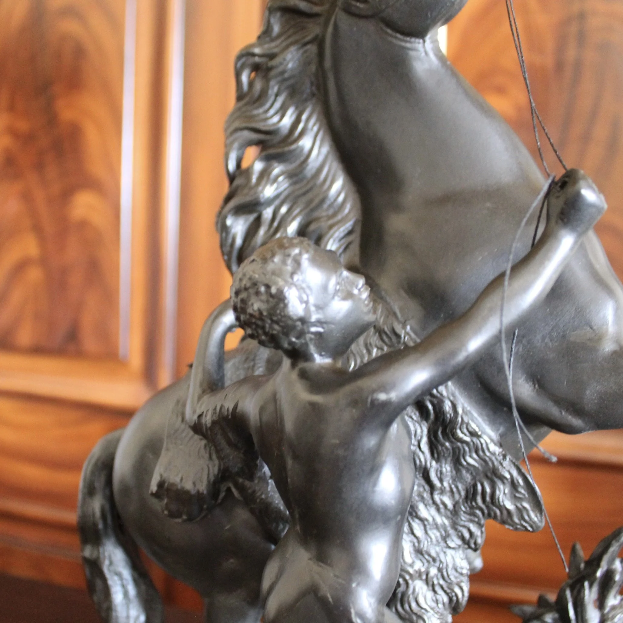 Marly Horse (Cheval De Marly) Cast Spelter Lamp