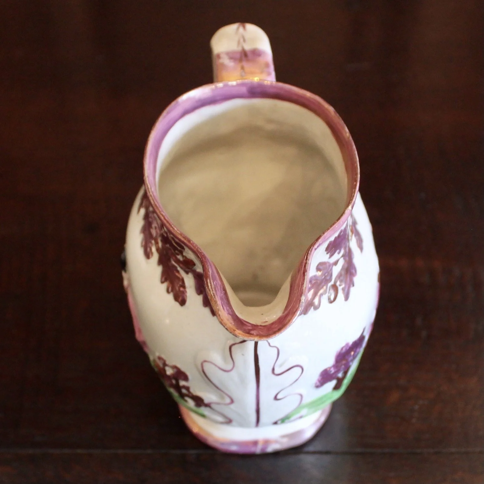 Antique Staffordshire Prattware Jug, with Cows, early 19th century