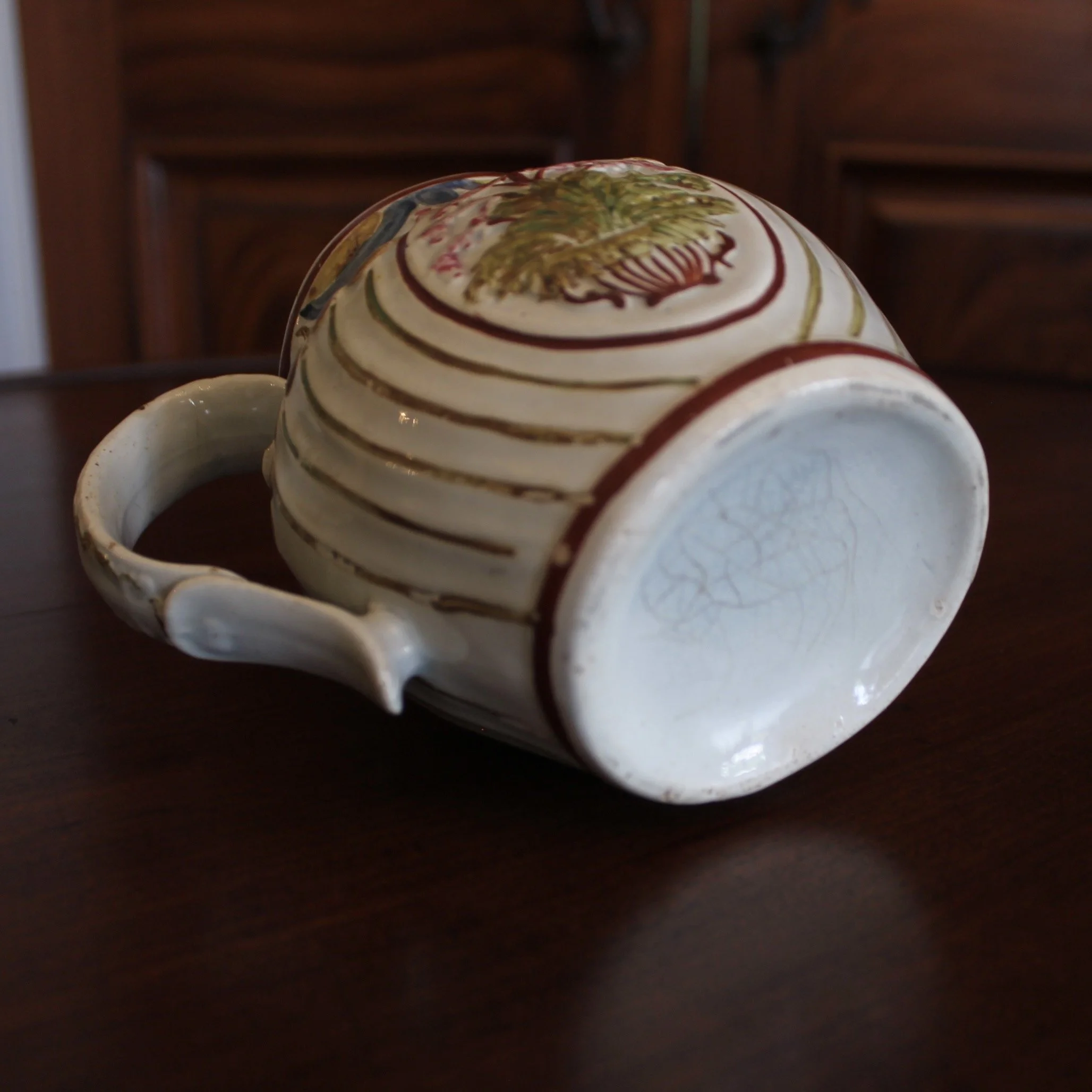 Neoclassical Prattware Staffordshire Jug, Late 18th Century