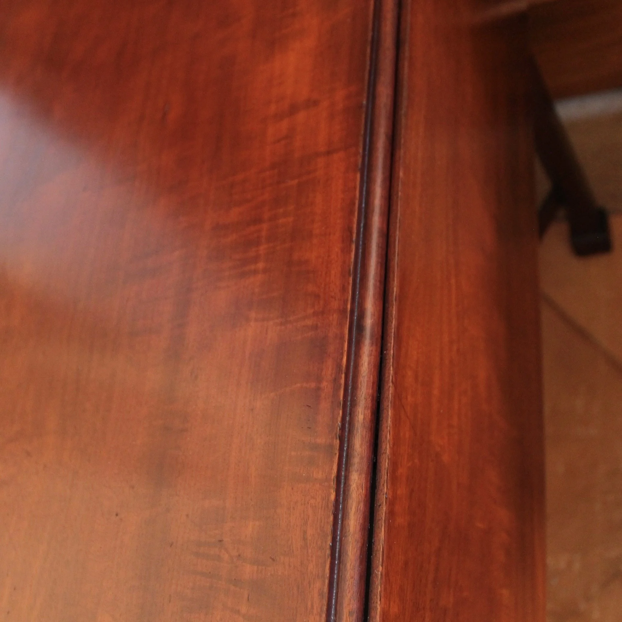 American (Philadelphia) Mahogany Pembroke Table with Marlborough Footed Square Chamfered Legs, 18th Century