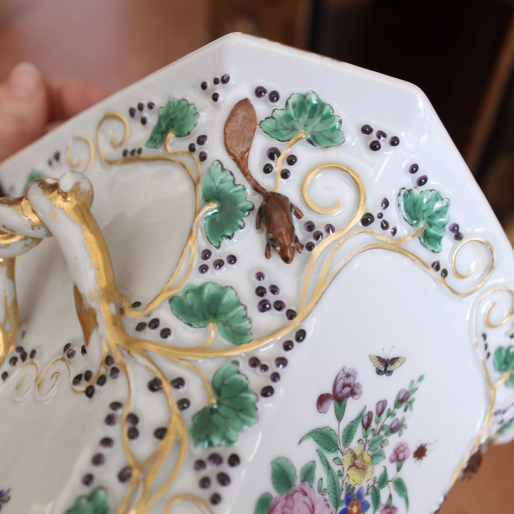 Chinese Export Bough Pot, 19th Century Famille Rose