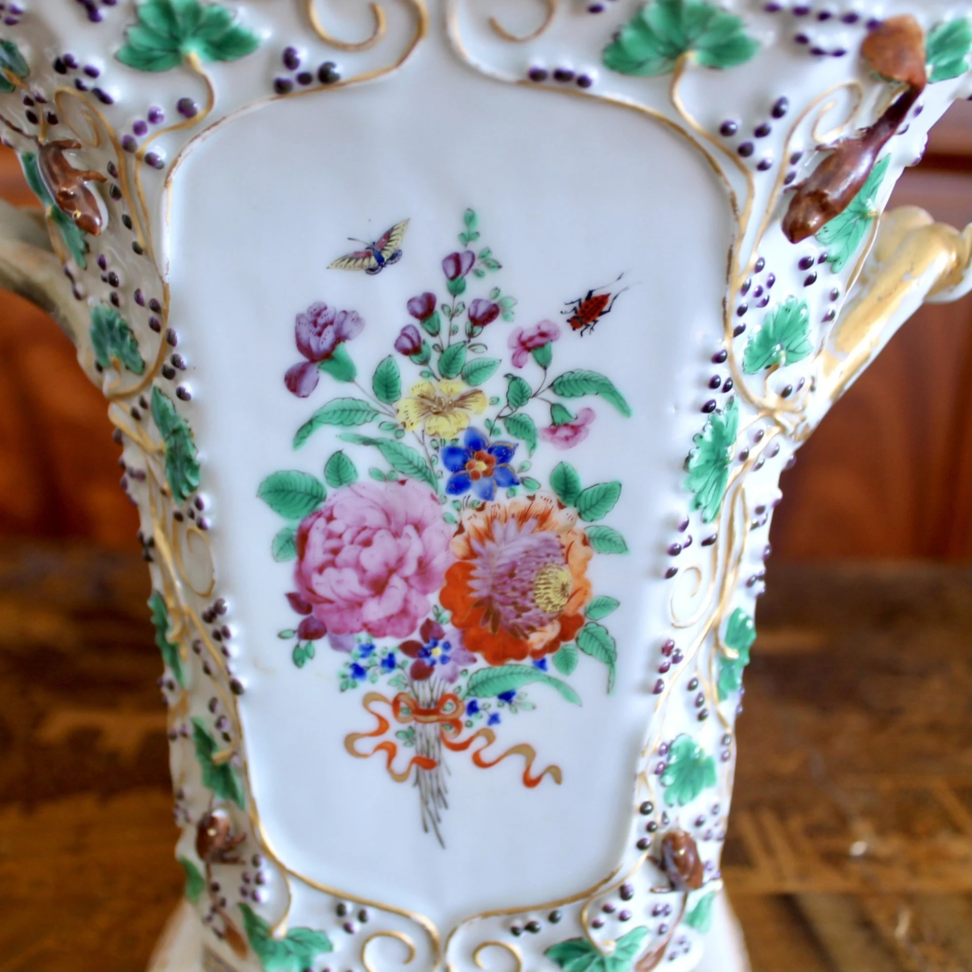 Chinese Export Bough Pot, 19th Century Famille Rose