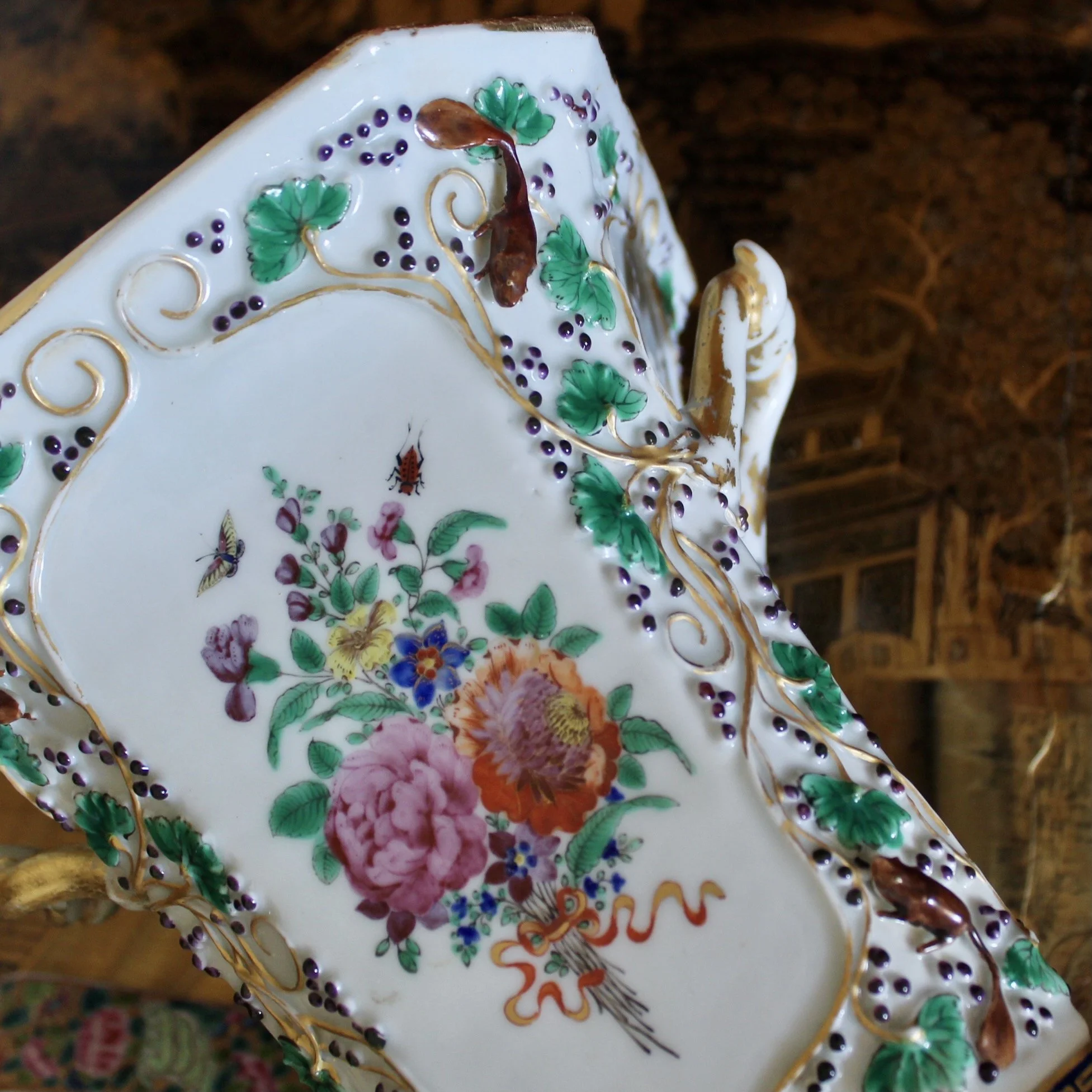 Chinese Export Bough Pot, 19th Century Famille Rose