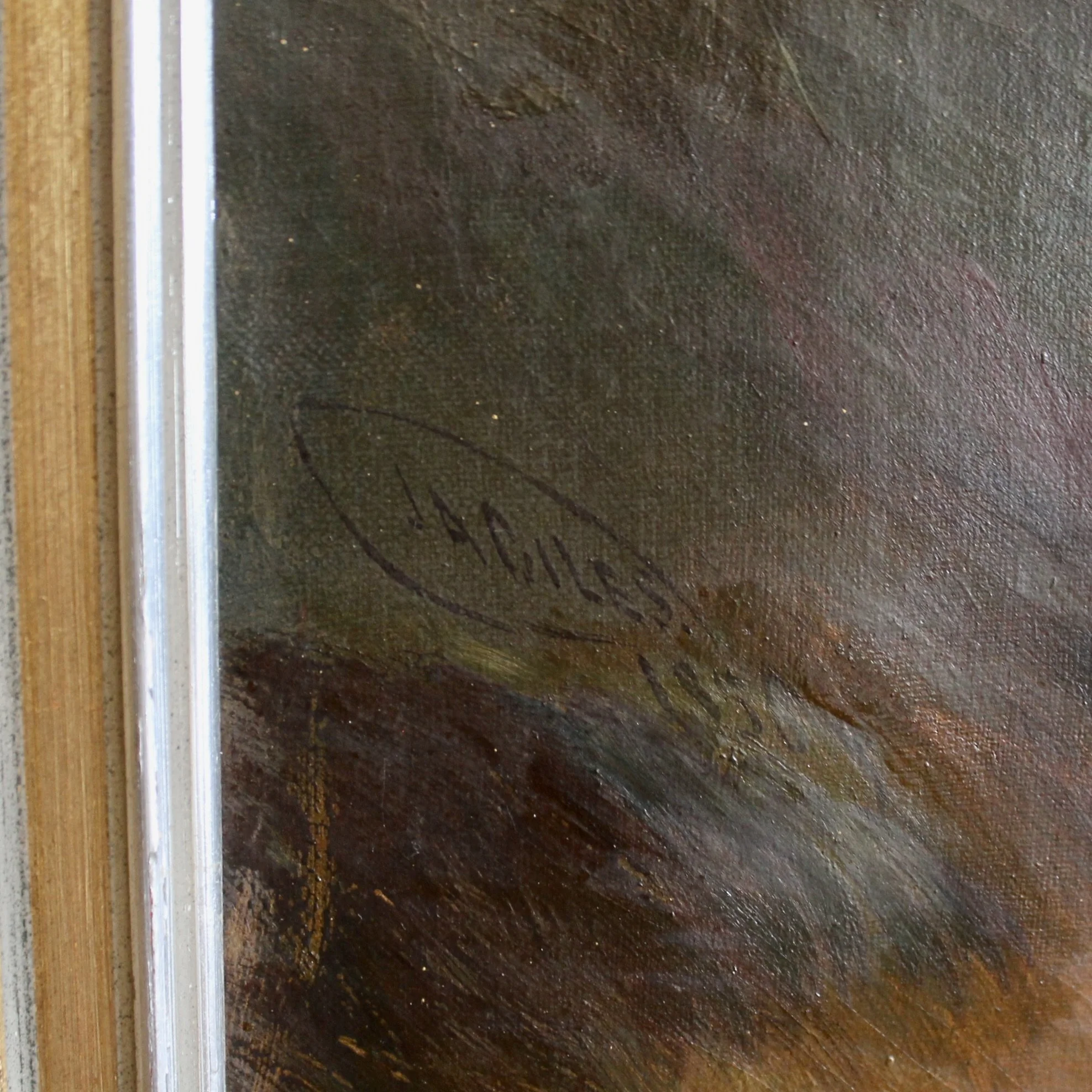 Portrait of a Little Girl, Oil on Canvas Dated 1850 by John Alfred Giles