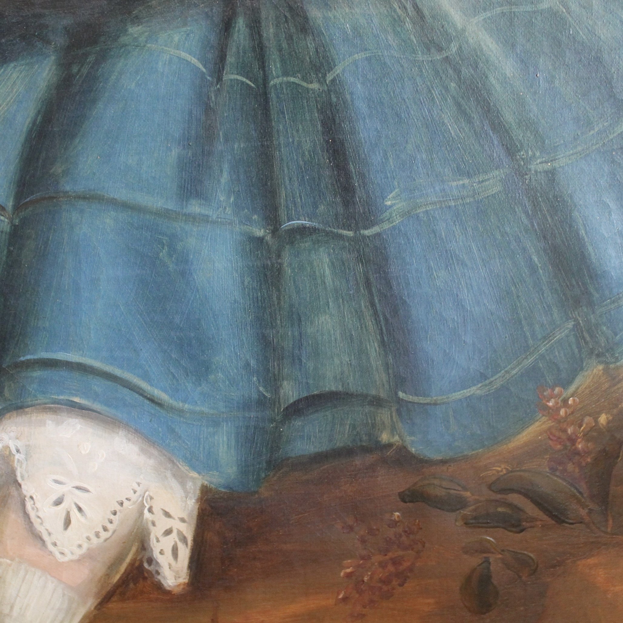 Portrait of a Little Girl, Oil on Canvas Dated 1850 by John Alfred Giles