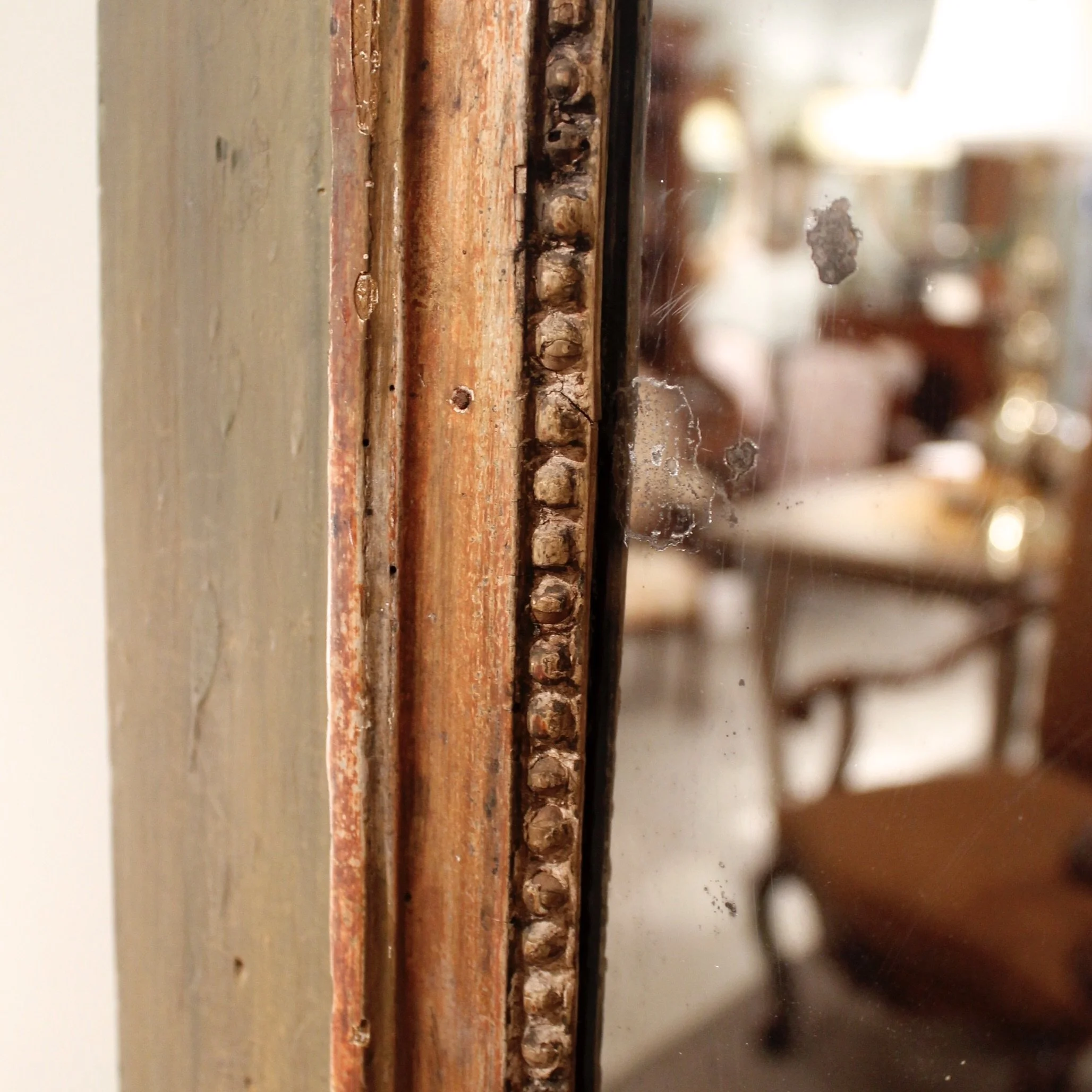 French Louis XVI Period Trumeau Mirror, 18th Century