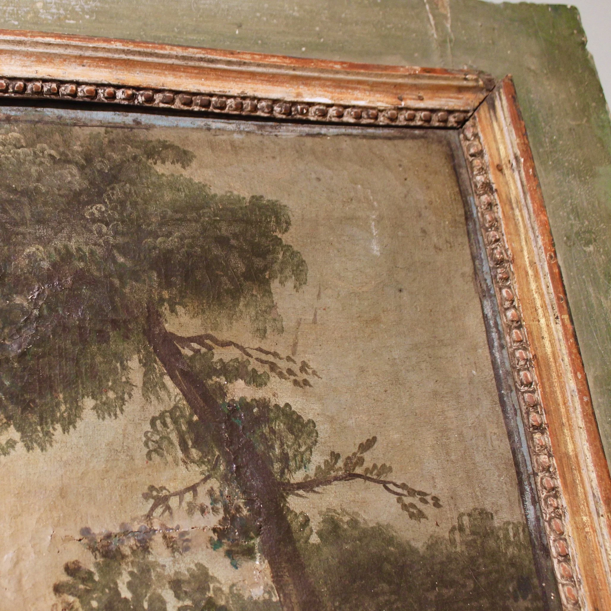 French Louis XVI Period Trumeau Mirror, 18th Century