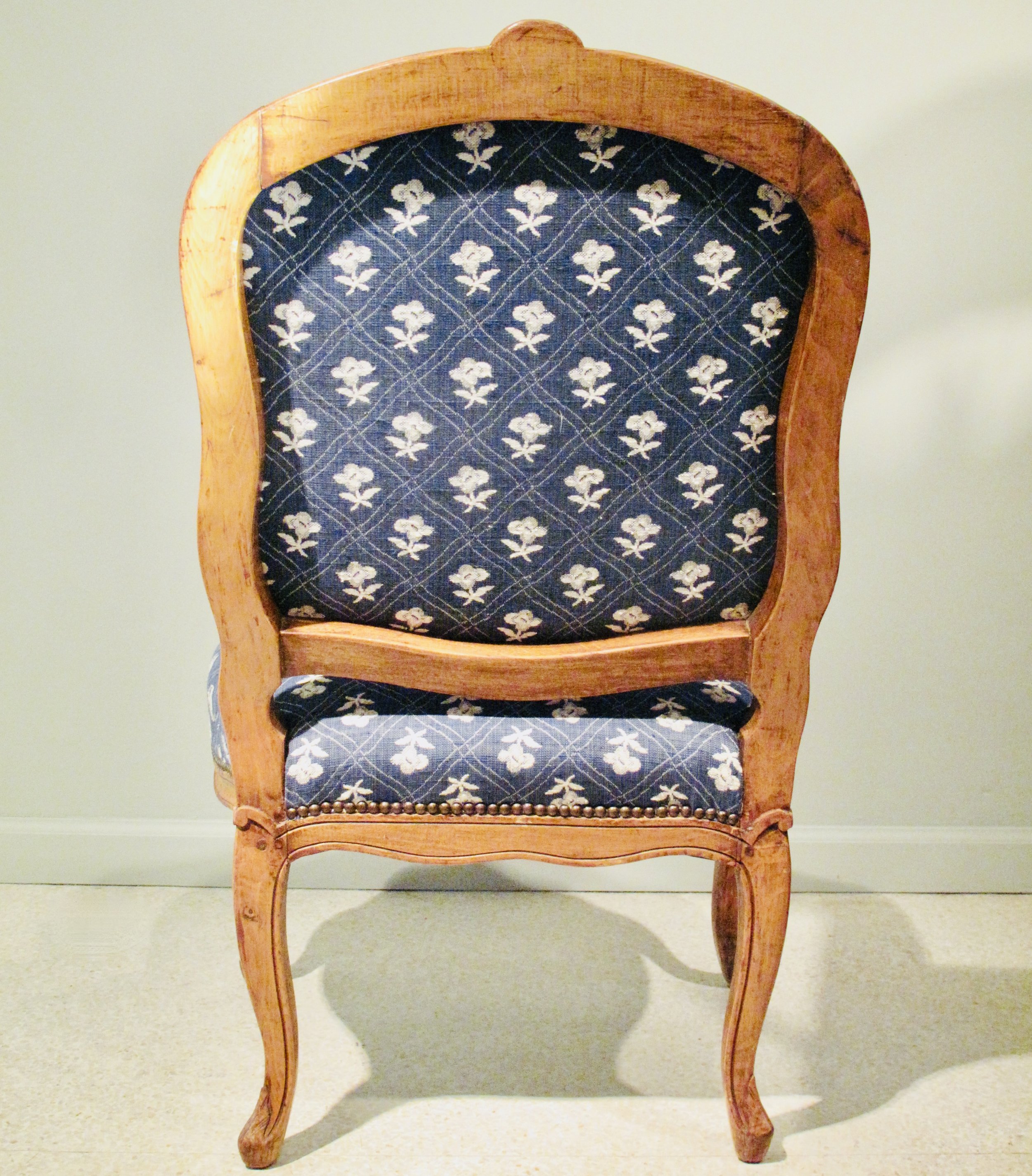 Pair of Louis XV French Provincial Carved Beechwood Chairs