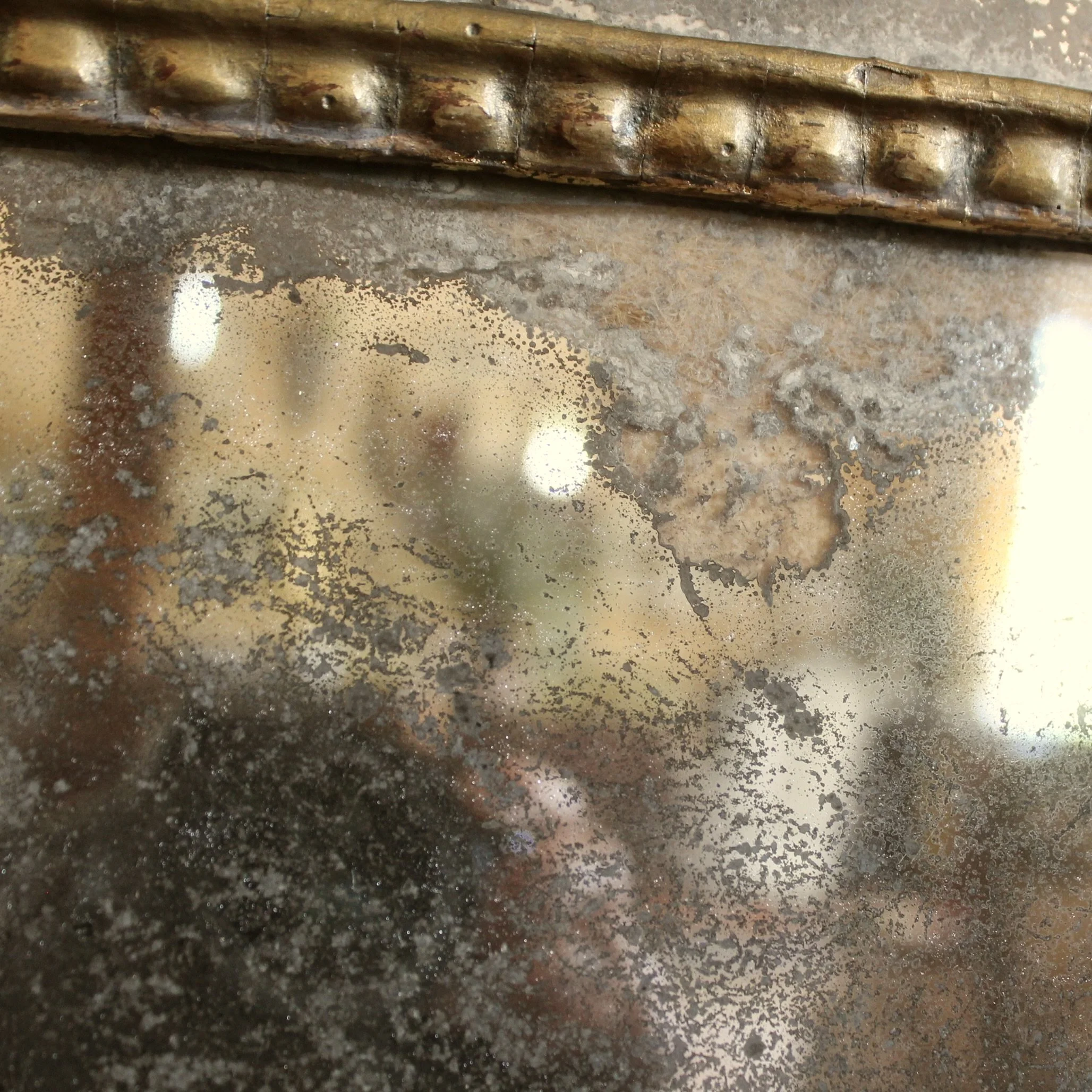 Small French Régence Gilt Wood Mirror