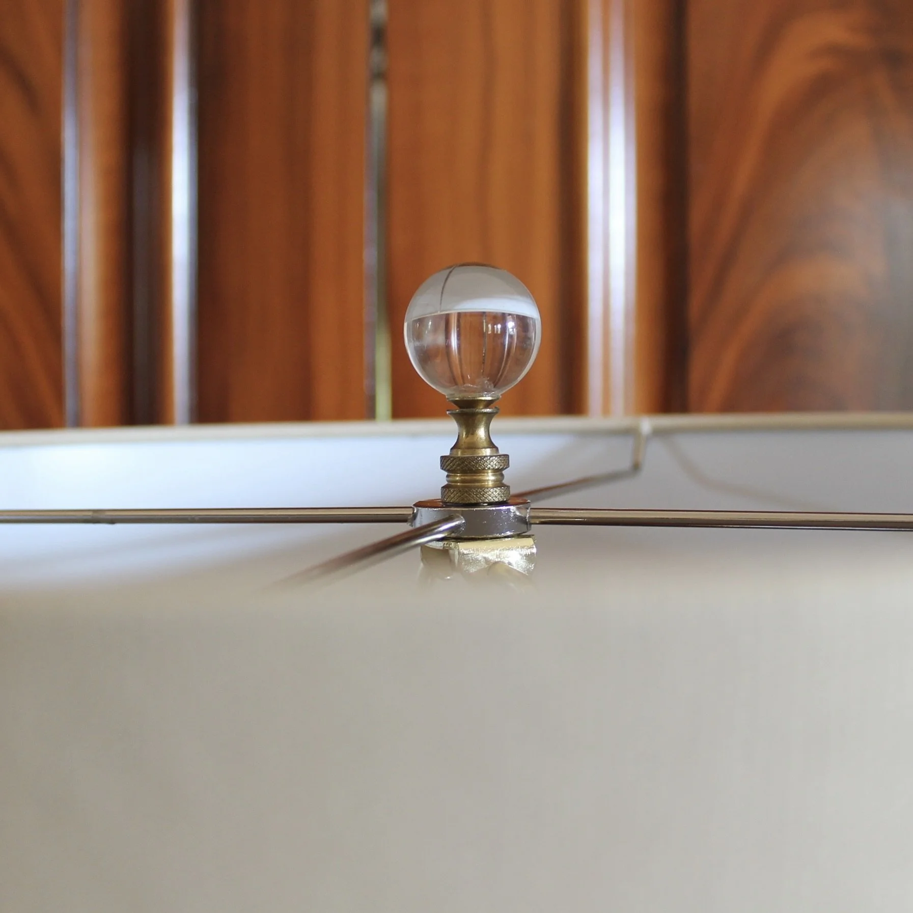 Chinese Porcelain Gourd Vase Lamp with Peaches