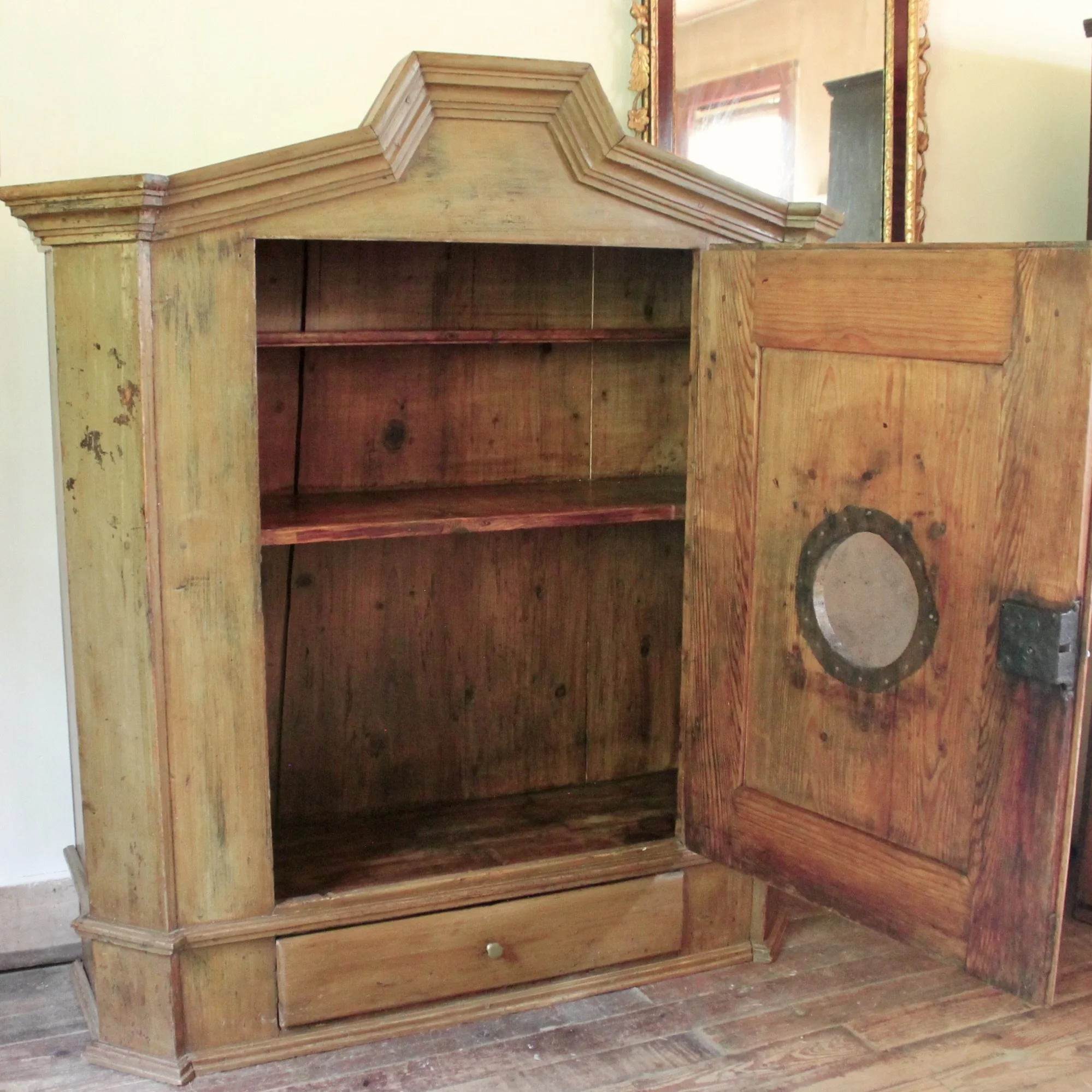 Antique Swedish Painted Cupboard