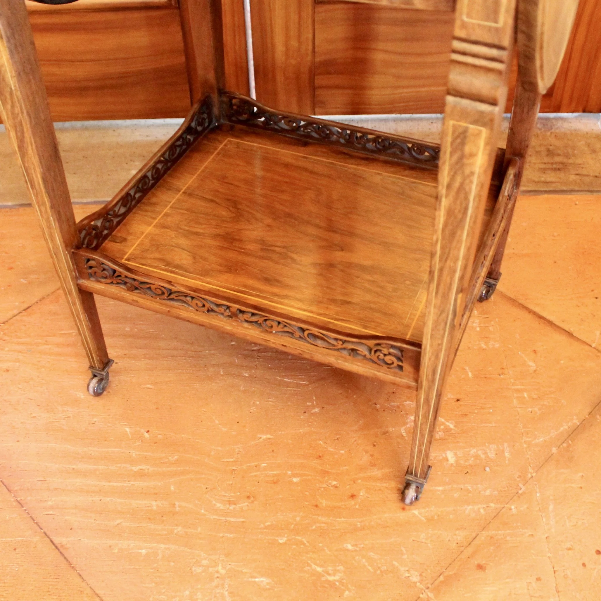 Small Edwardian Inlaid Rosewood Pembroke Table