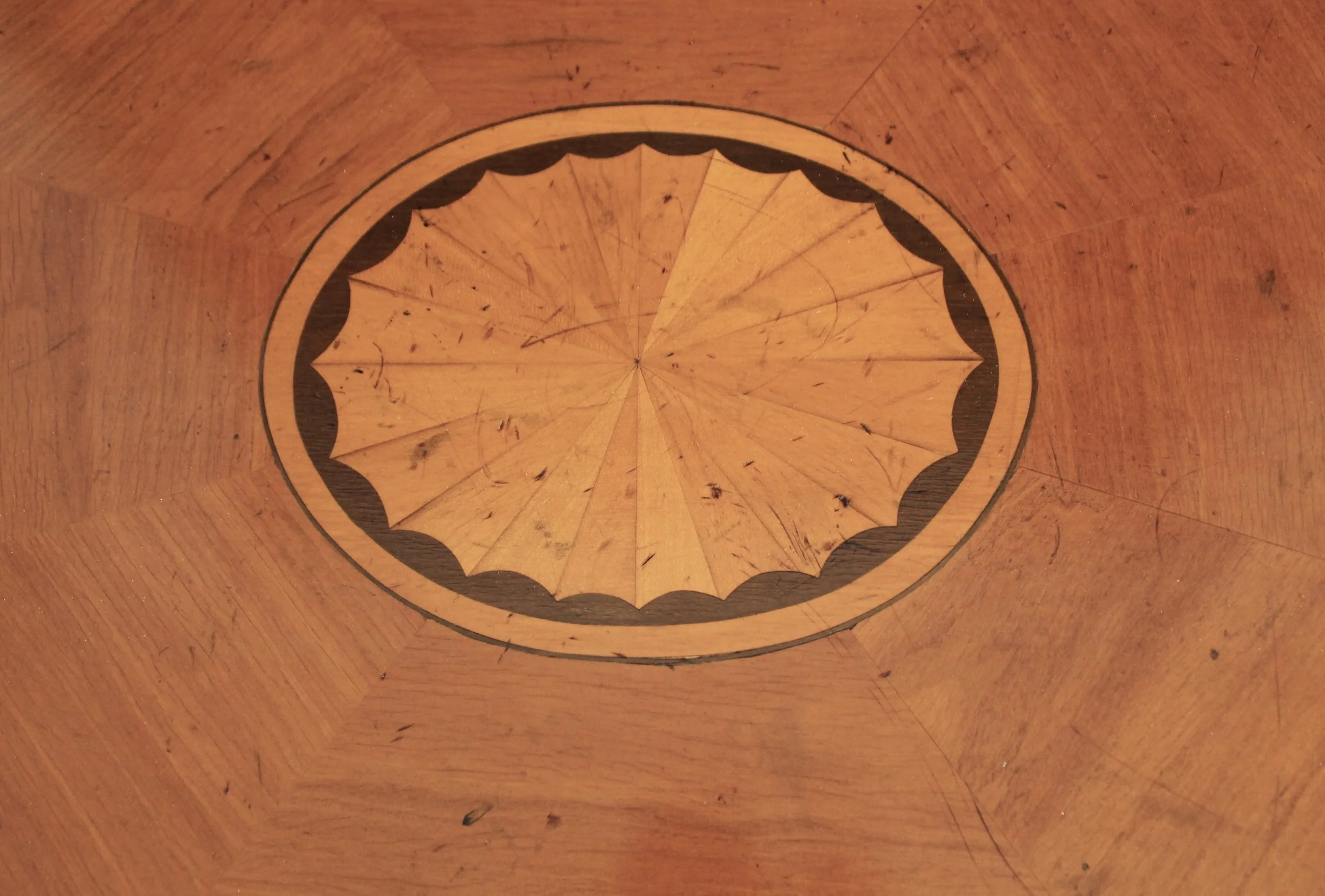 Satinwood George III Marquetry Cellarette -Octagonal