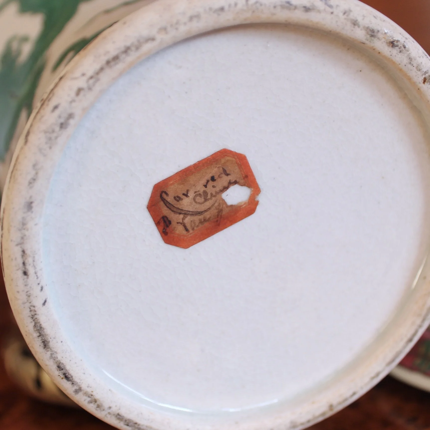 Green Dragon Chinese Porcelain Ginger Jar