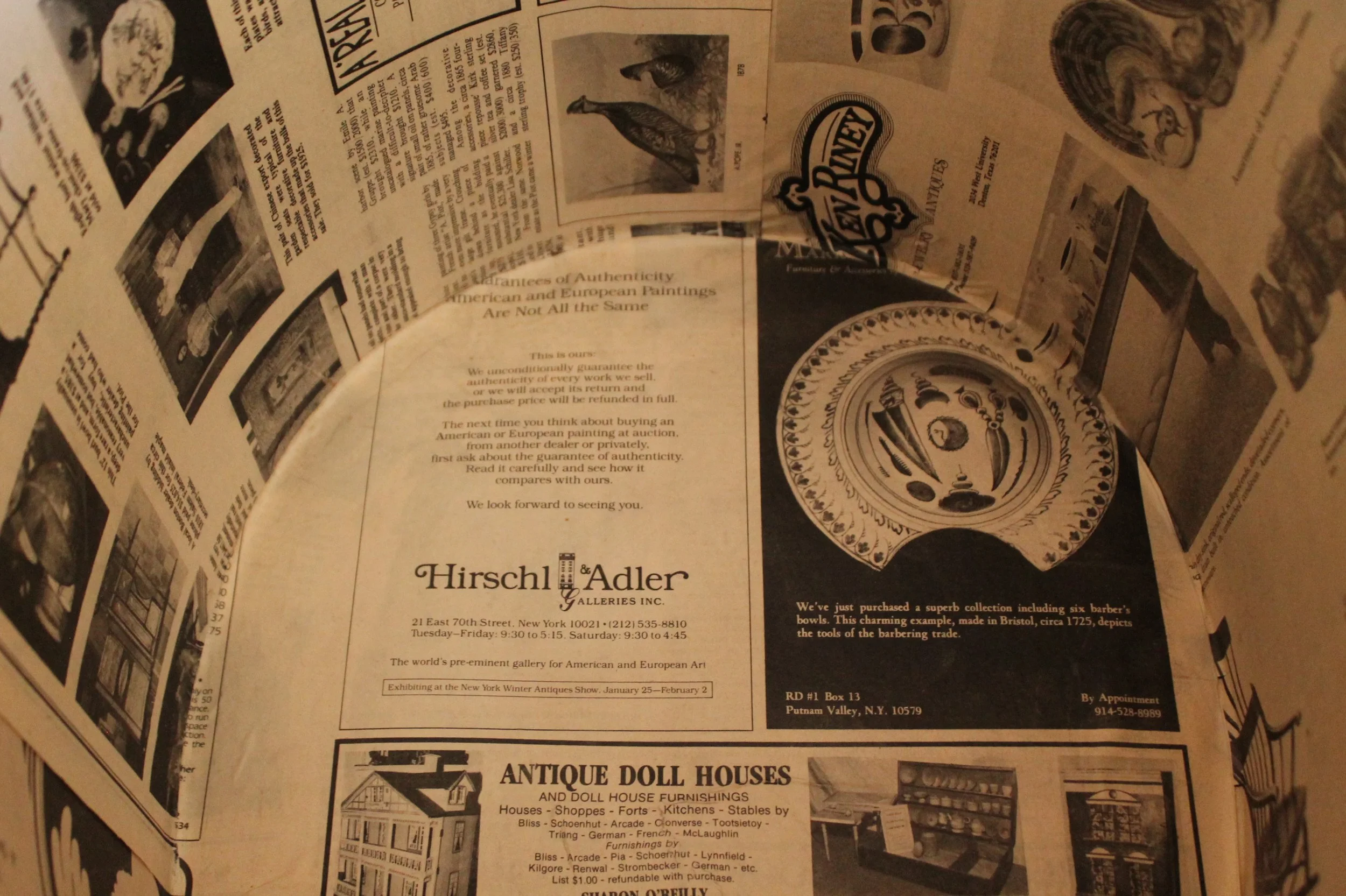 American Chartreuse Scenic Wallpaper Vintage Bandbox