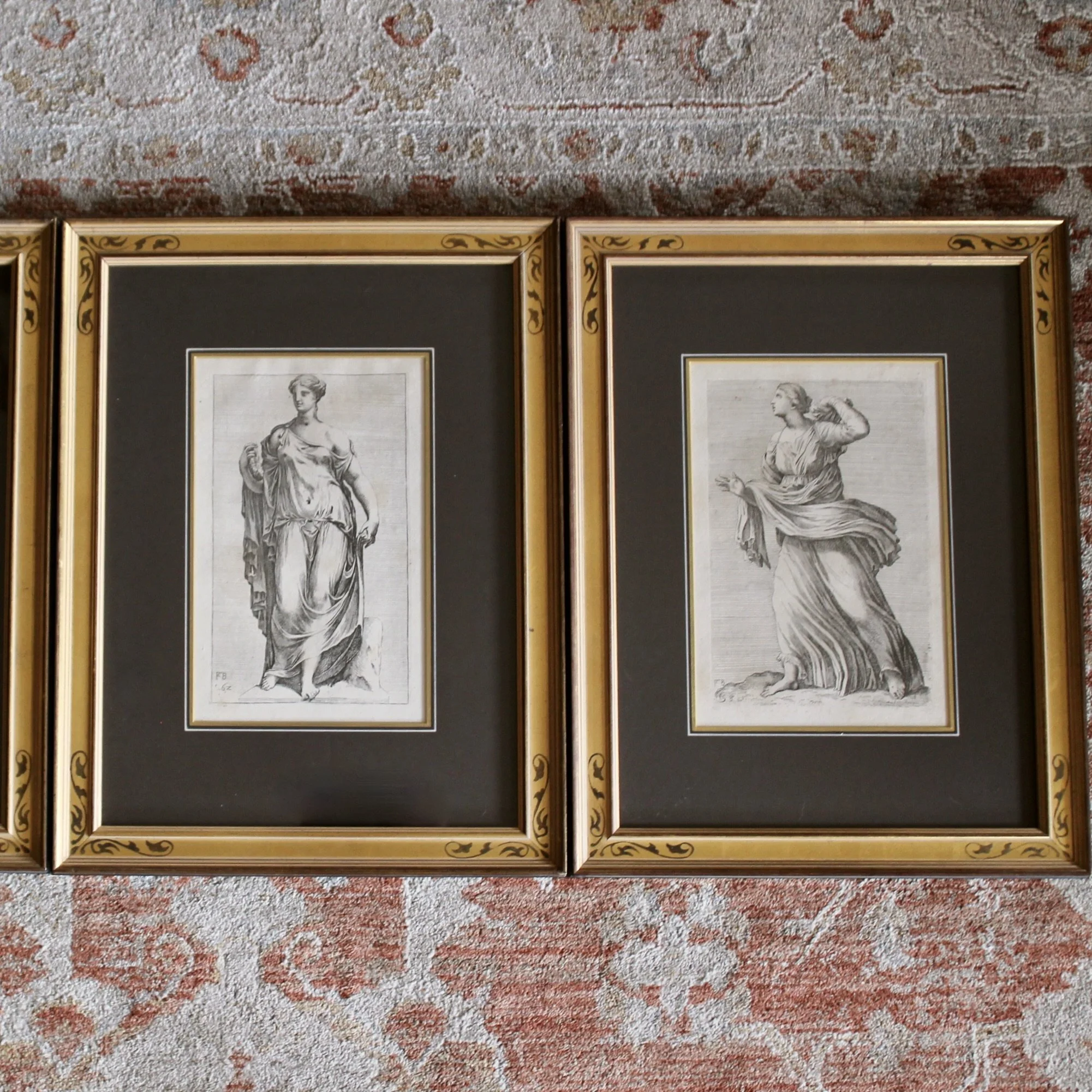 French 17th Century Classical Figure Engravings by François Perrier