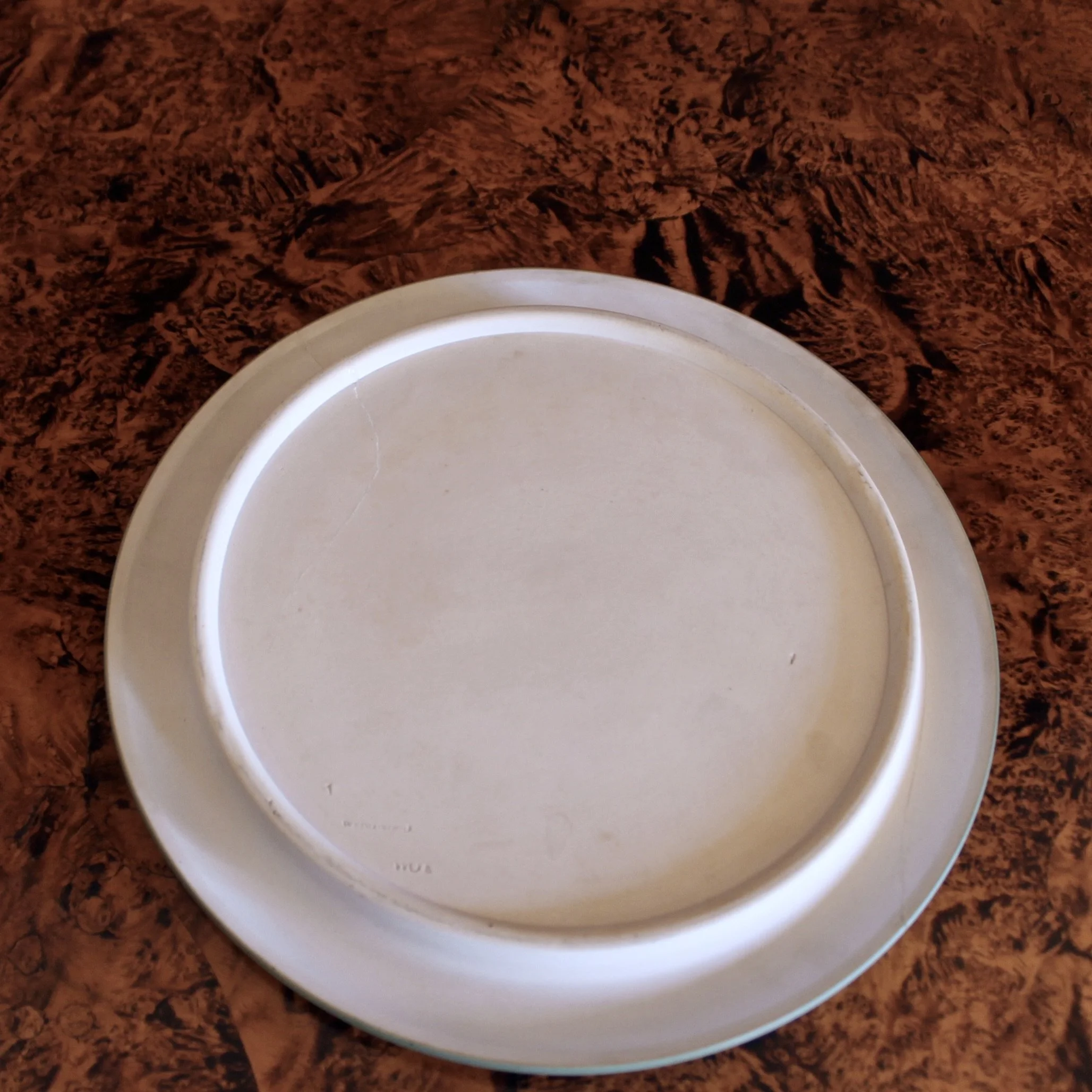 Wedgwood Green and White Cheese Dome with Oak Leaves
