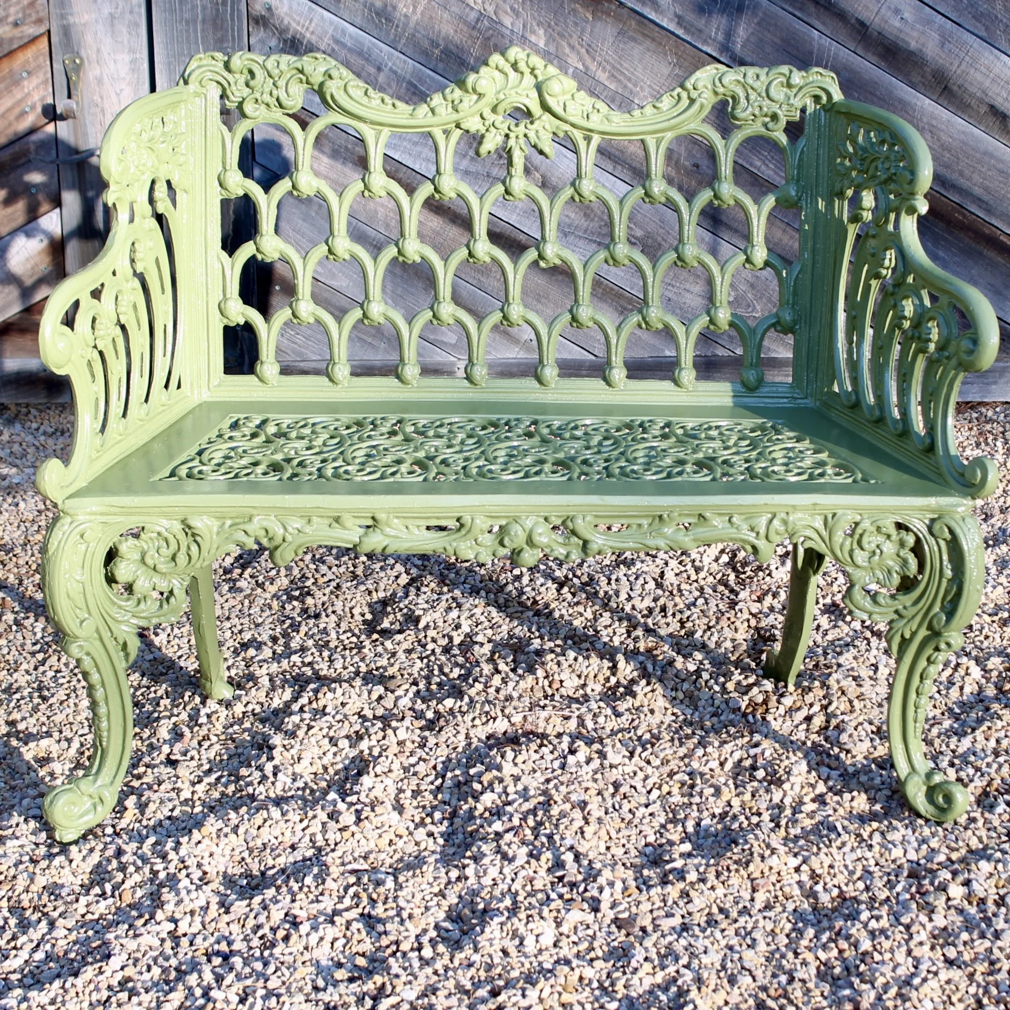 Pair of American "White House" Garden Benches