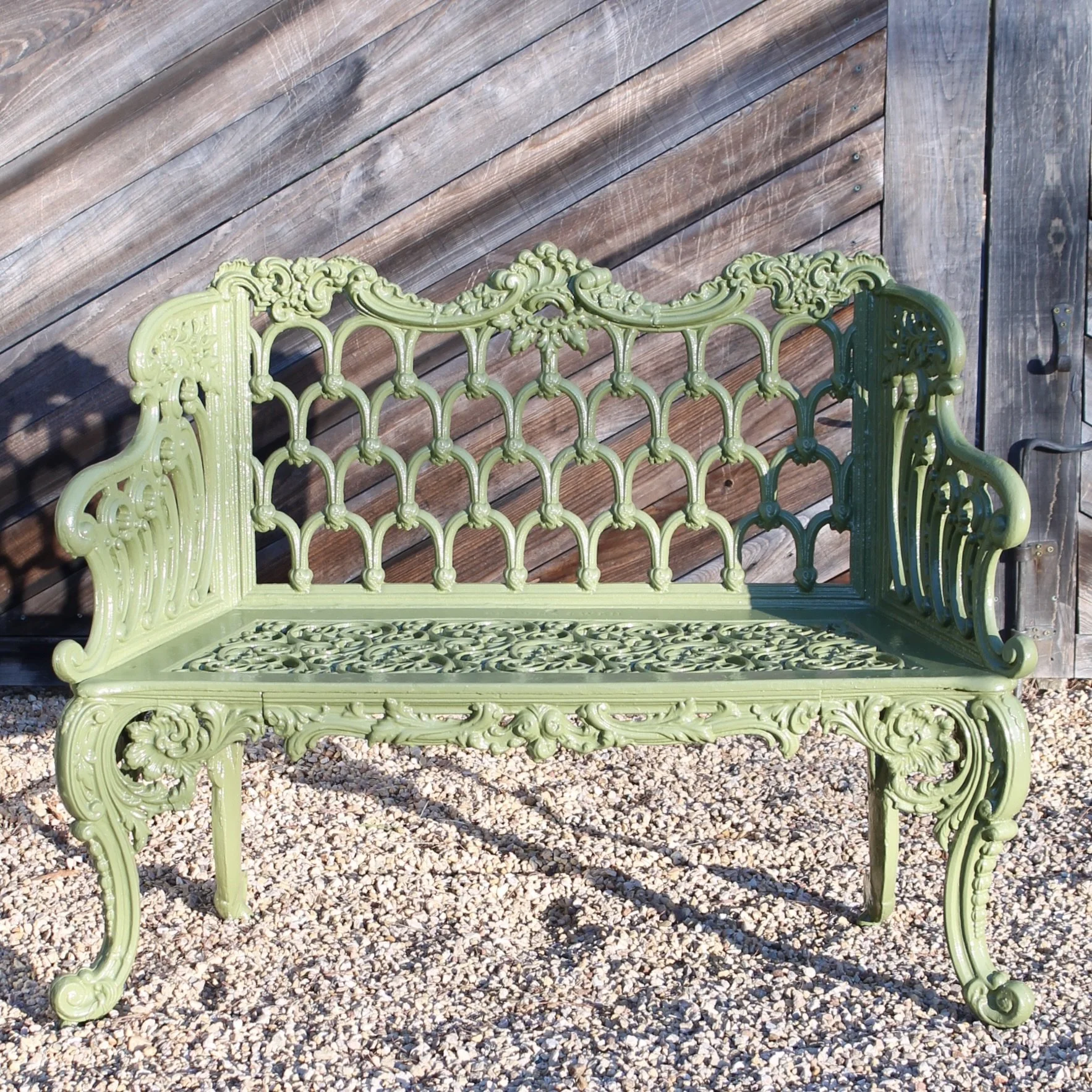 Pair of American "White House" Garden Benches