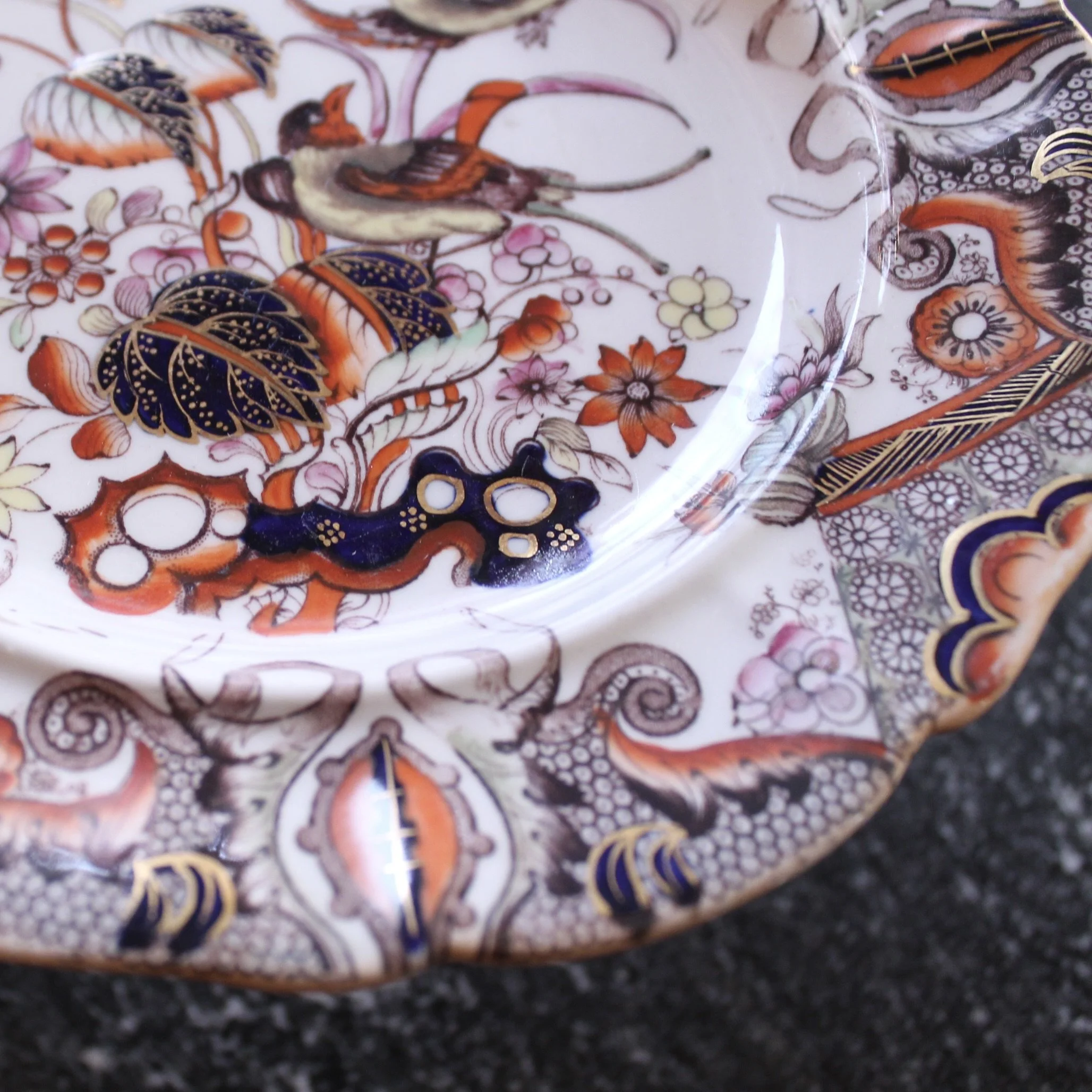 Set of Antique Imari Mason’s Ironstone Dinnerware, 61 Pieces