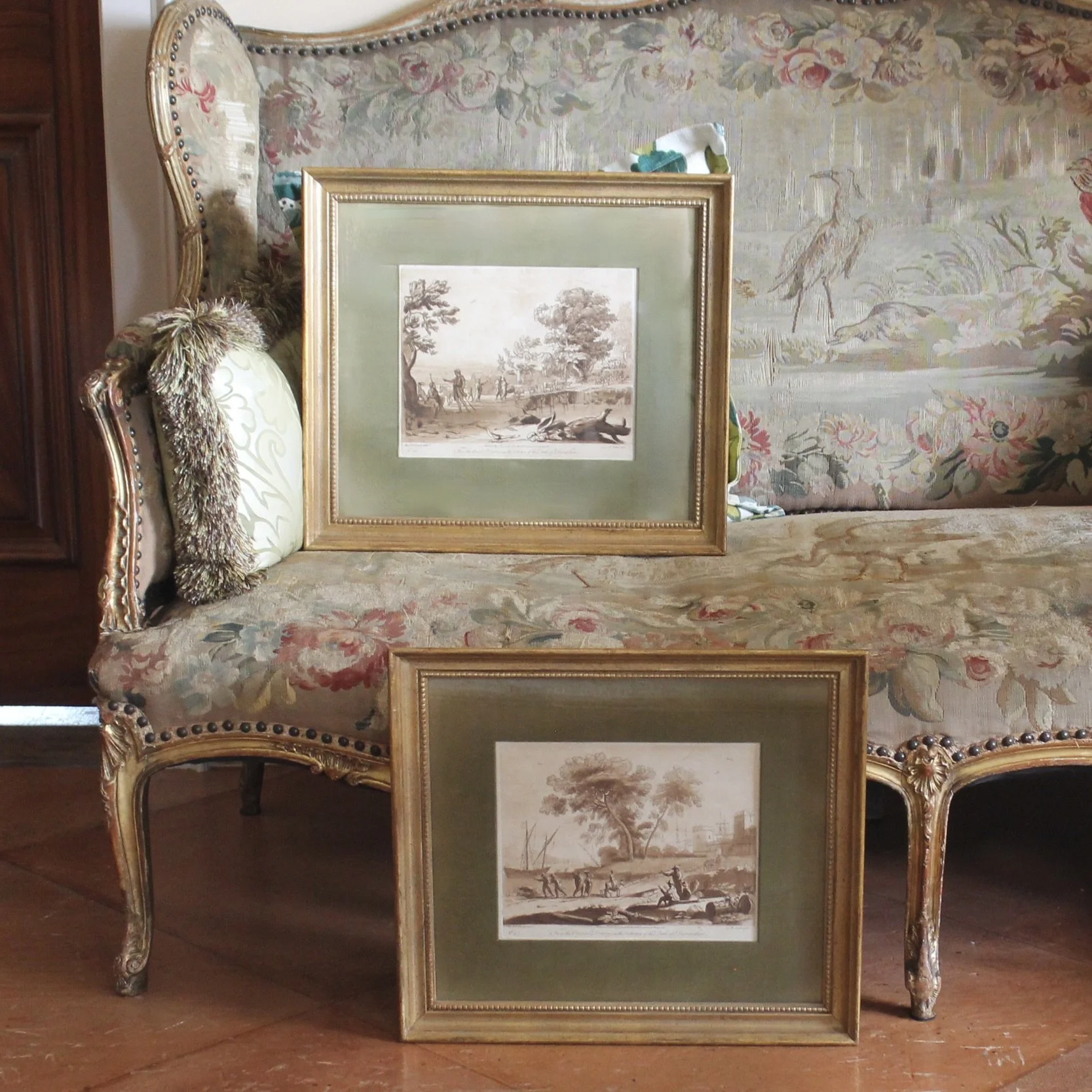 Claude Lorrain Duke of Devonshire sepia engravings