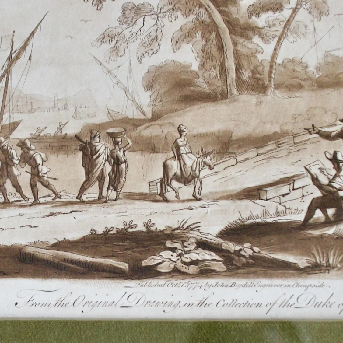 Claude Lorrain Duke of Devonshire sepia engravings