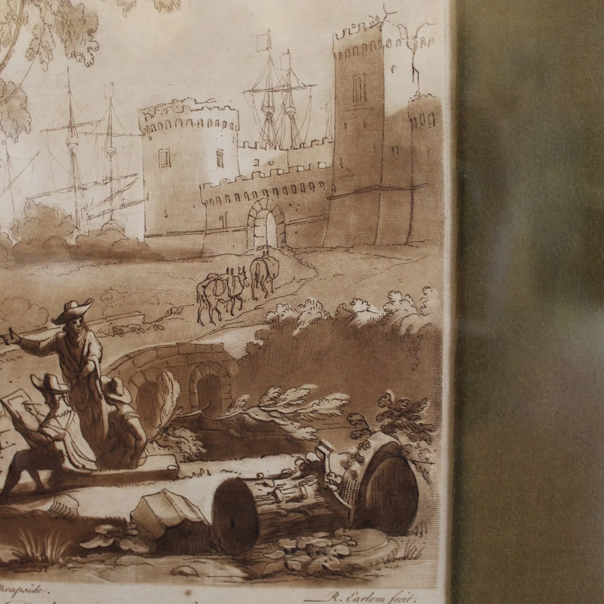 Claude Lorrain Duke of Devonshire sepia engravings