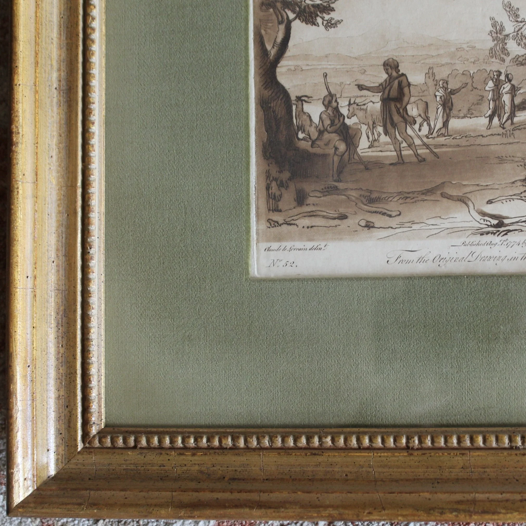 Claude Lorrain Duke of Devonshire sepia engravings