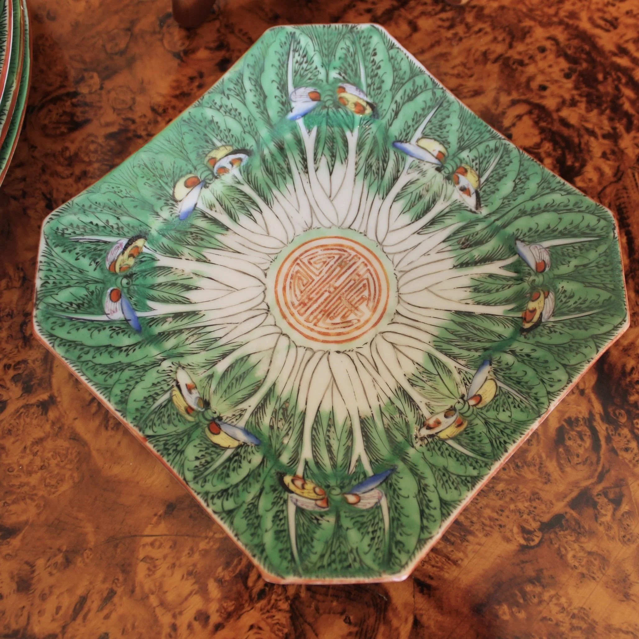 Chinese Export Green (Famille Verte) “Cabbage” Porcelain