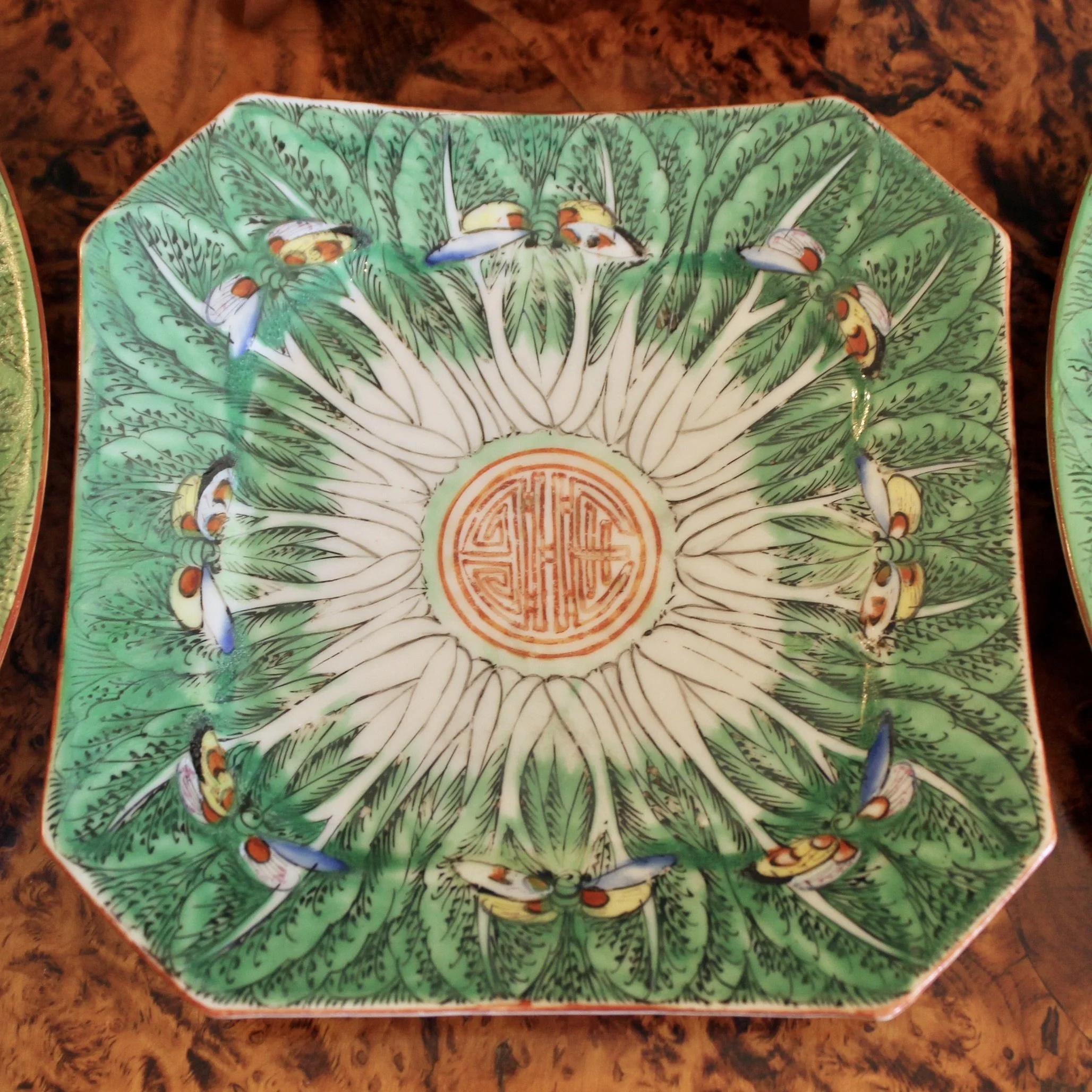 Chinese Export Green (Famille Verte) “Cabbage” Porcelain