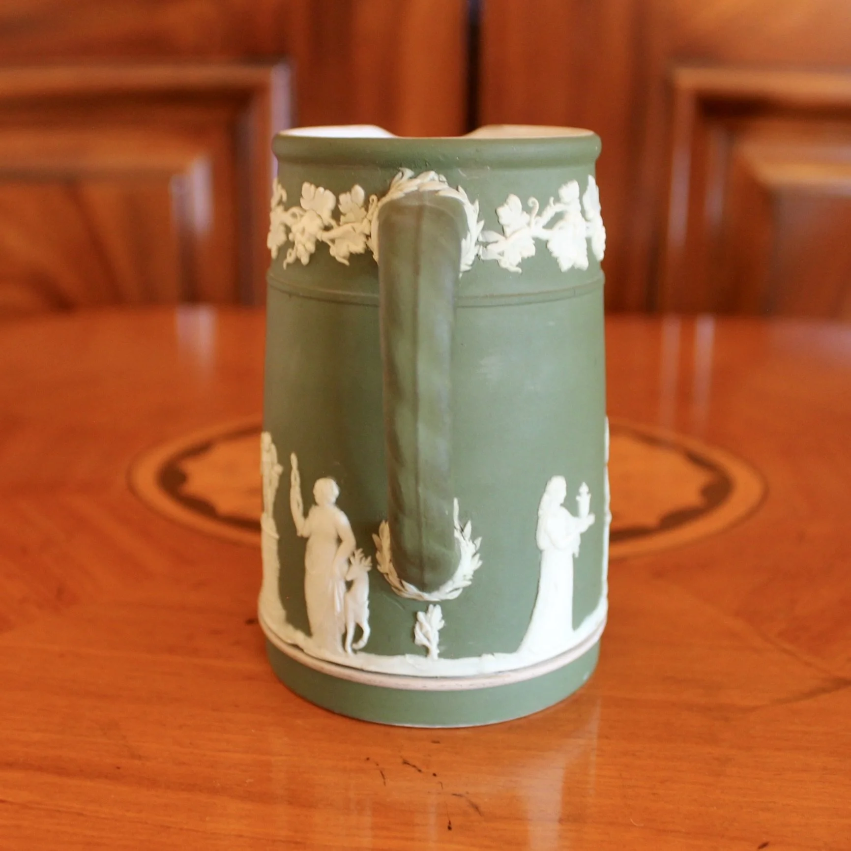 Wedgwood Green Jasperware Cream Pitcher