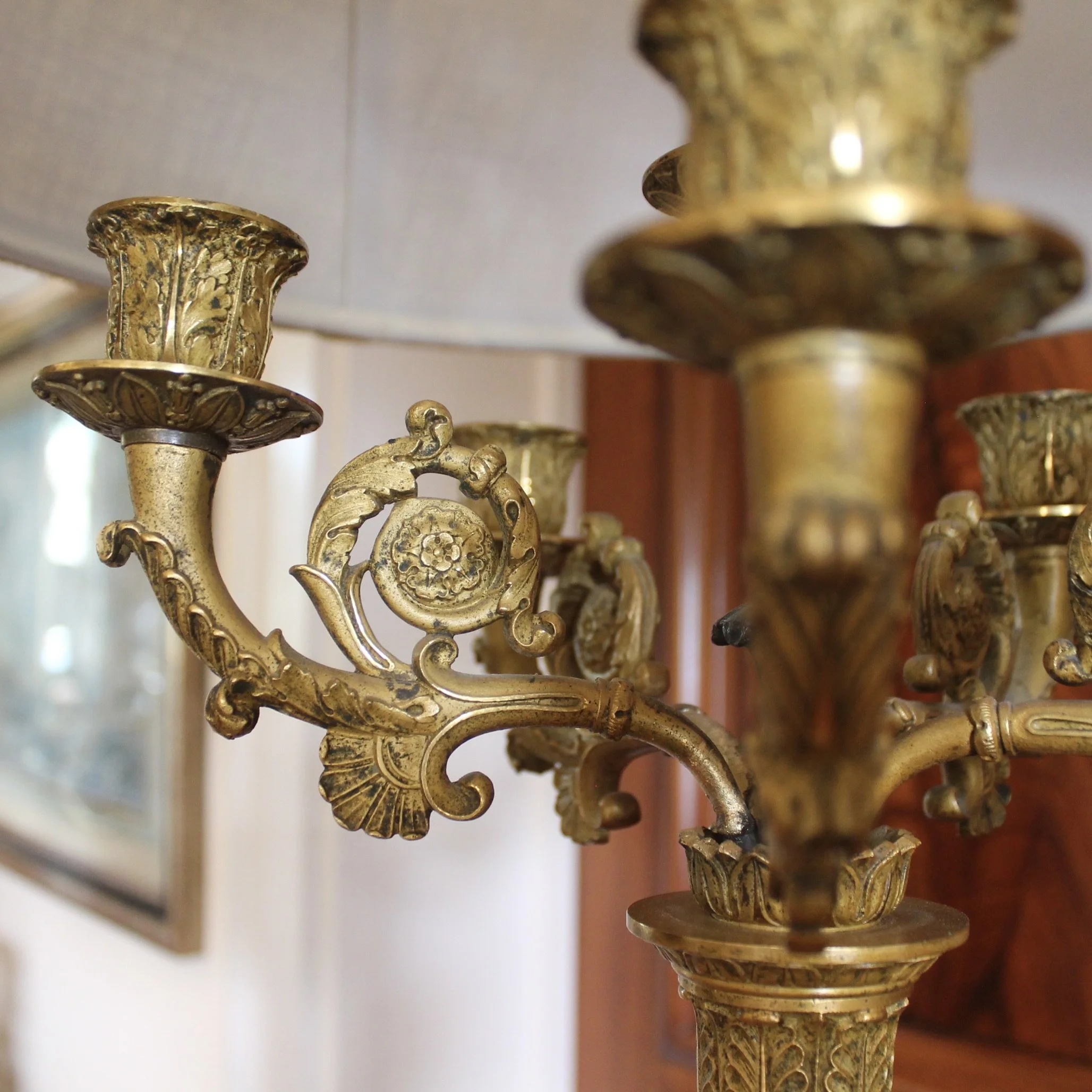 Charles X Style French Candelabra Lamp