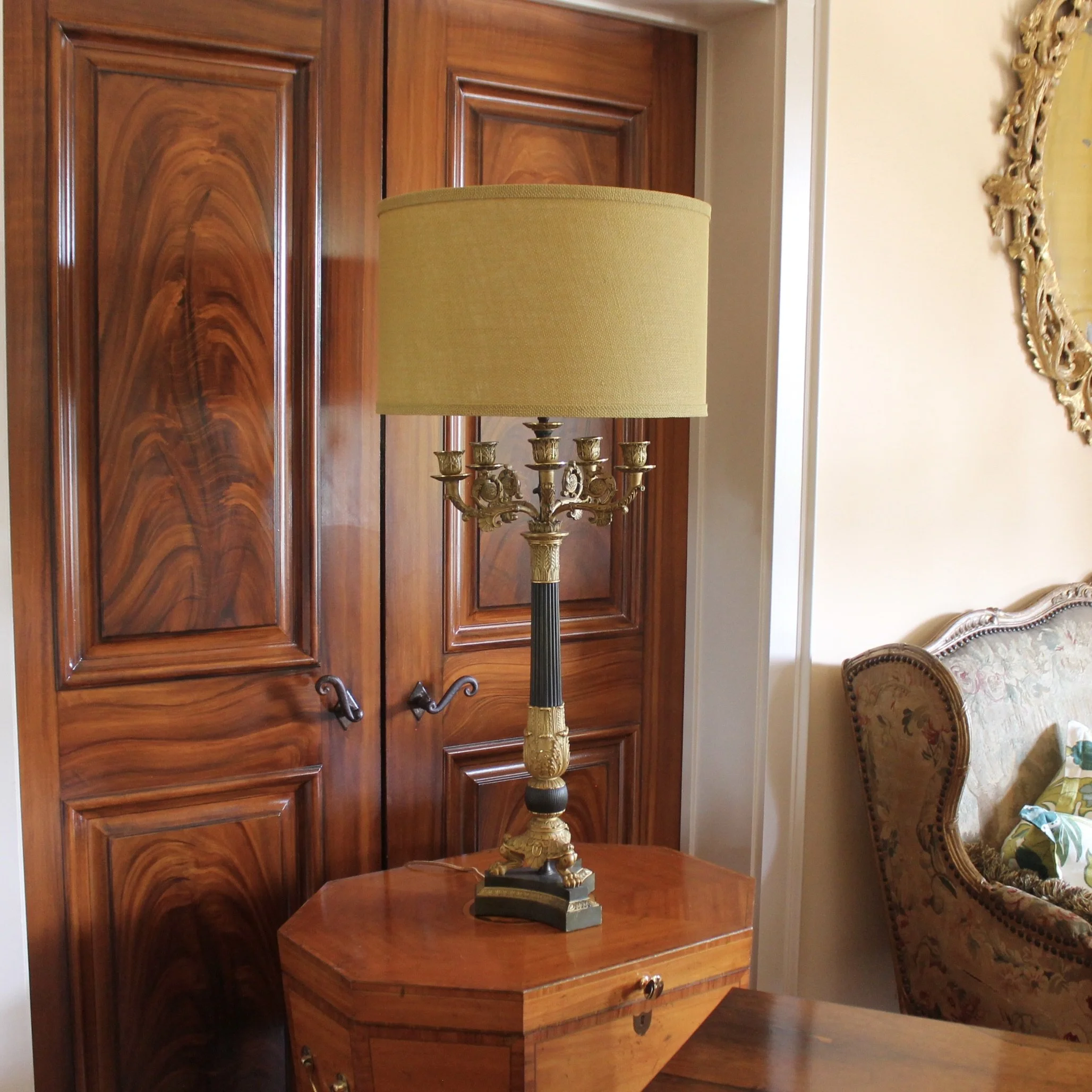 Charles X Style French Candelabra Lamp