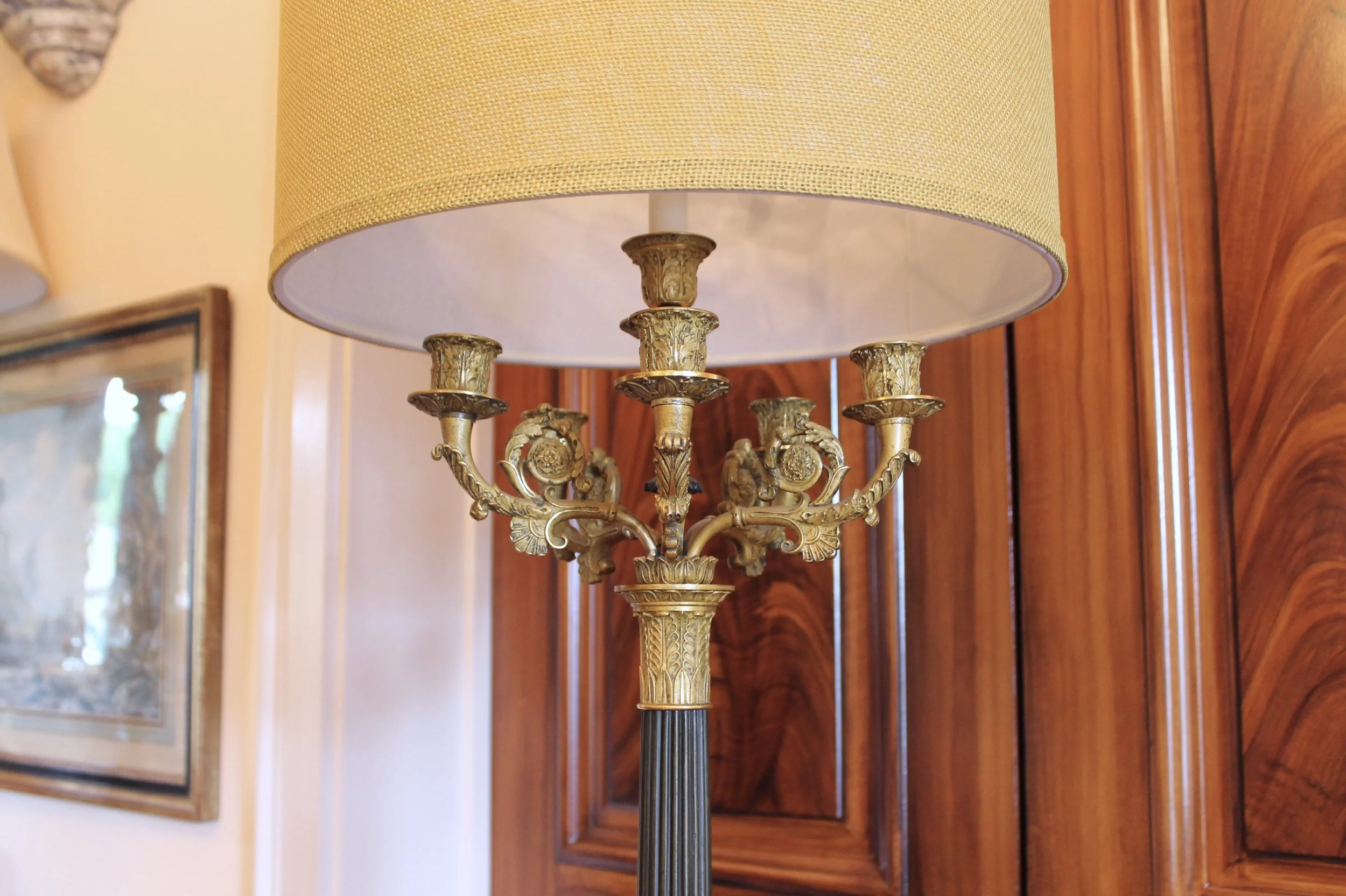 Charles X Style French Candelabra Lamp