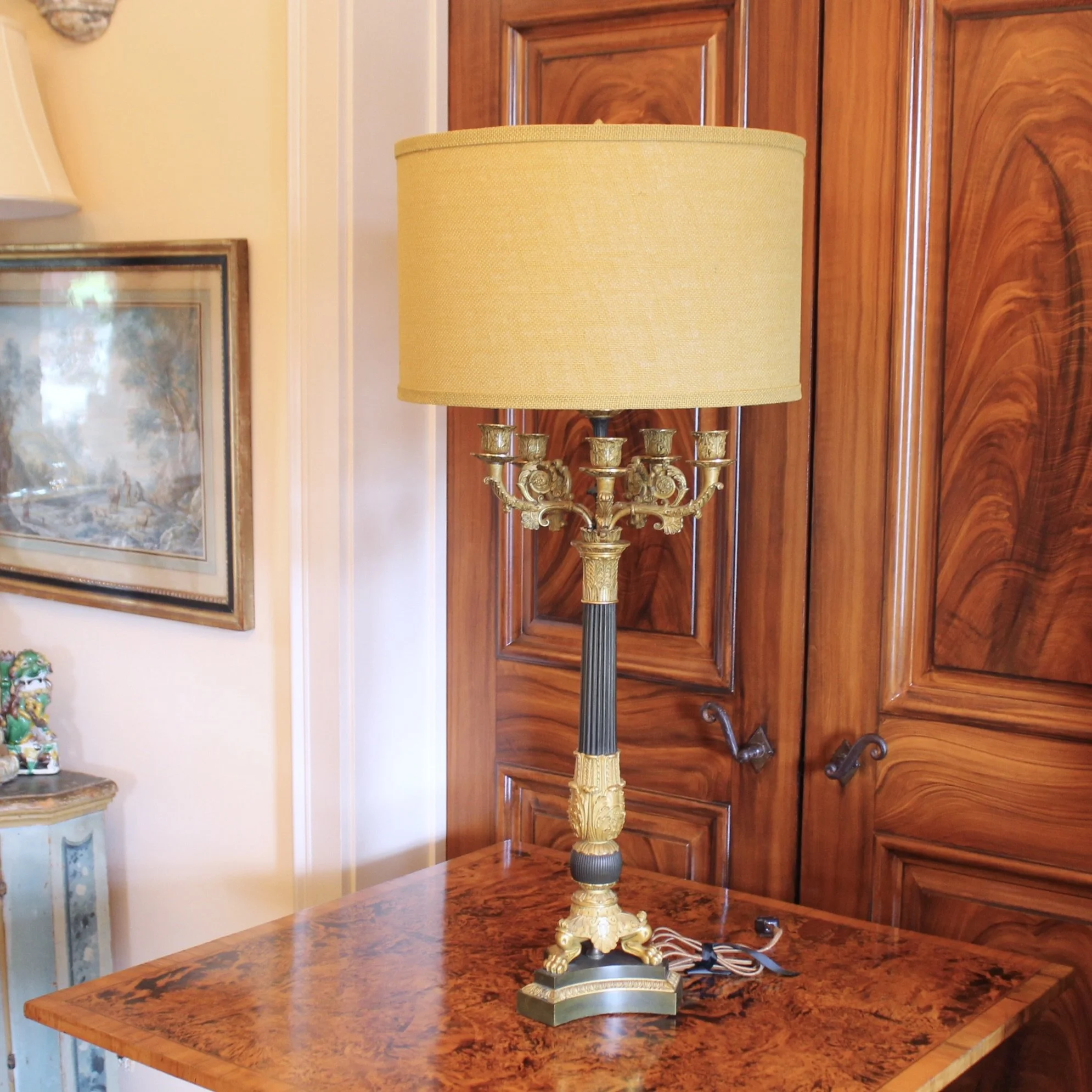 Charles X Style French Candelabra Lamp