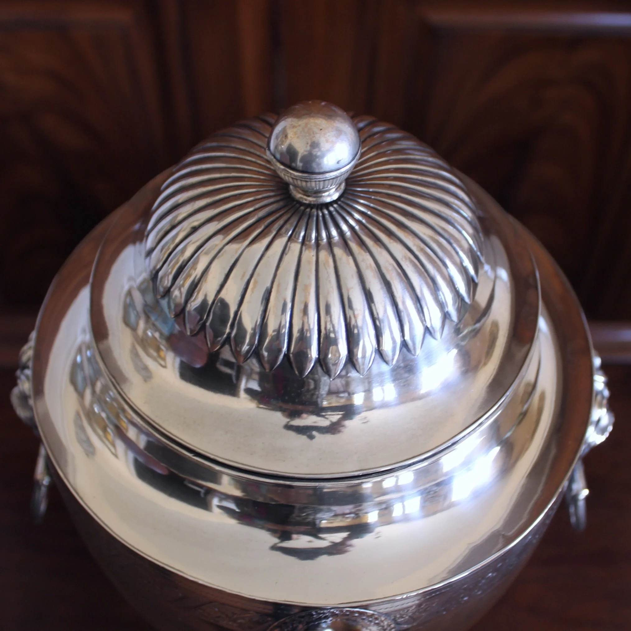 English Neoclassical Hot Water Urn, Silver