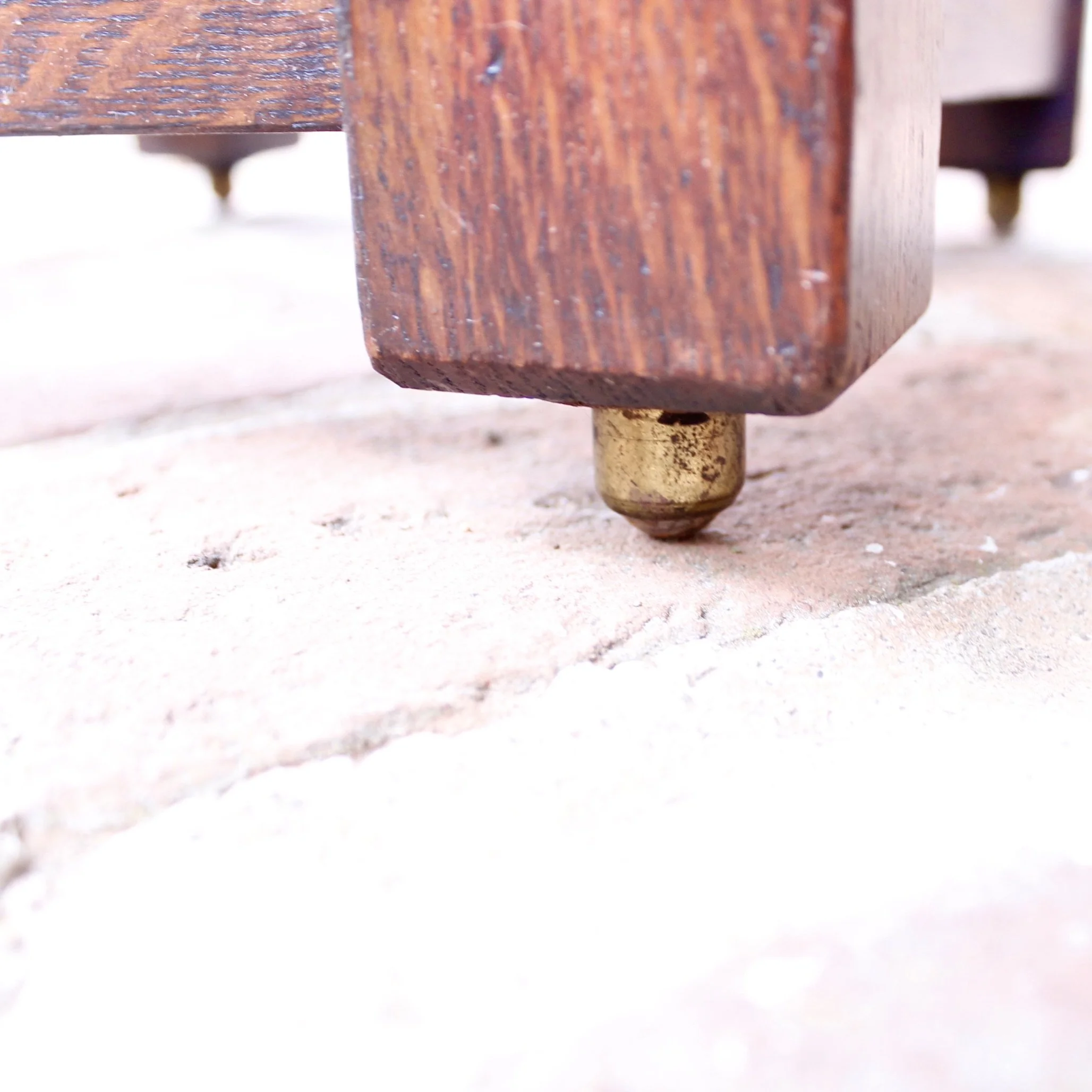 English Oak Stave Jardinière Planter and Stand