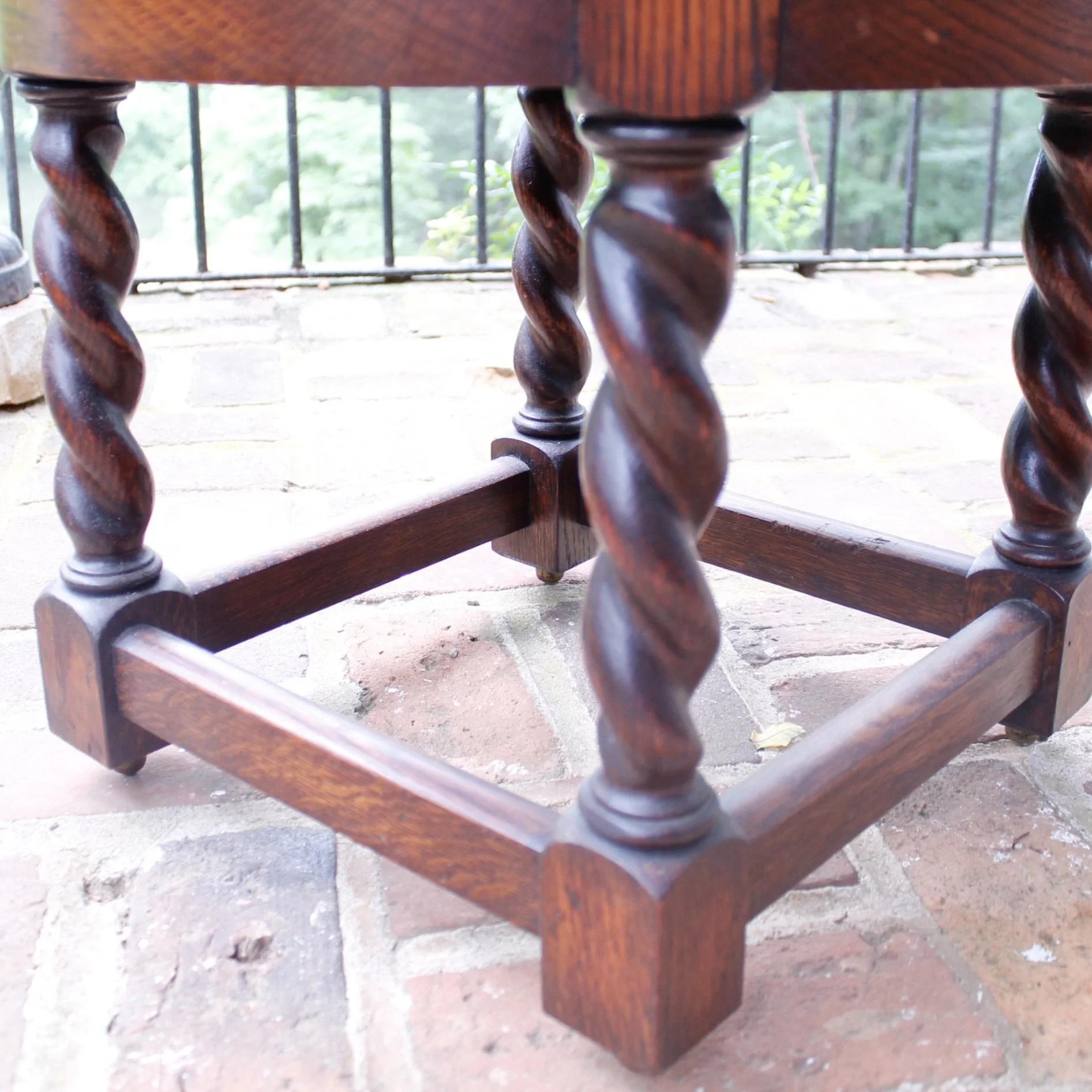 English Oak Jardinière Planter And Stand
