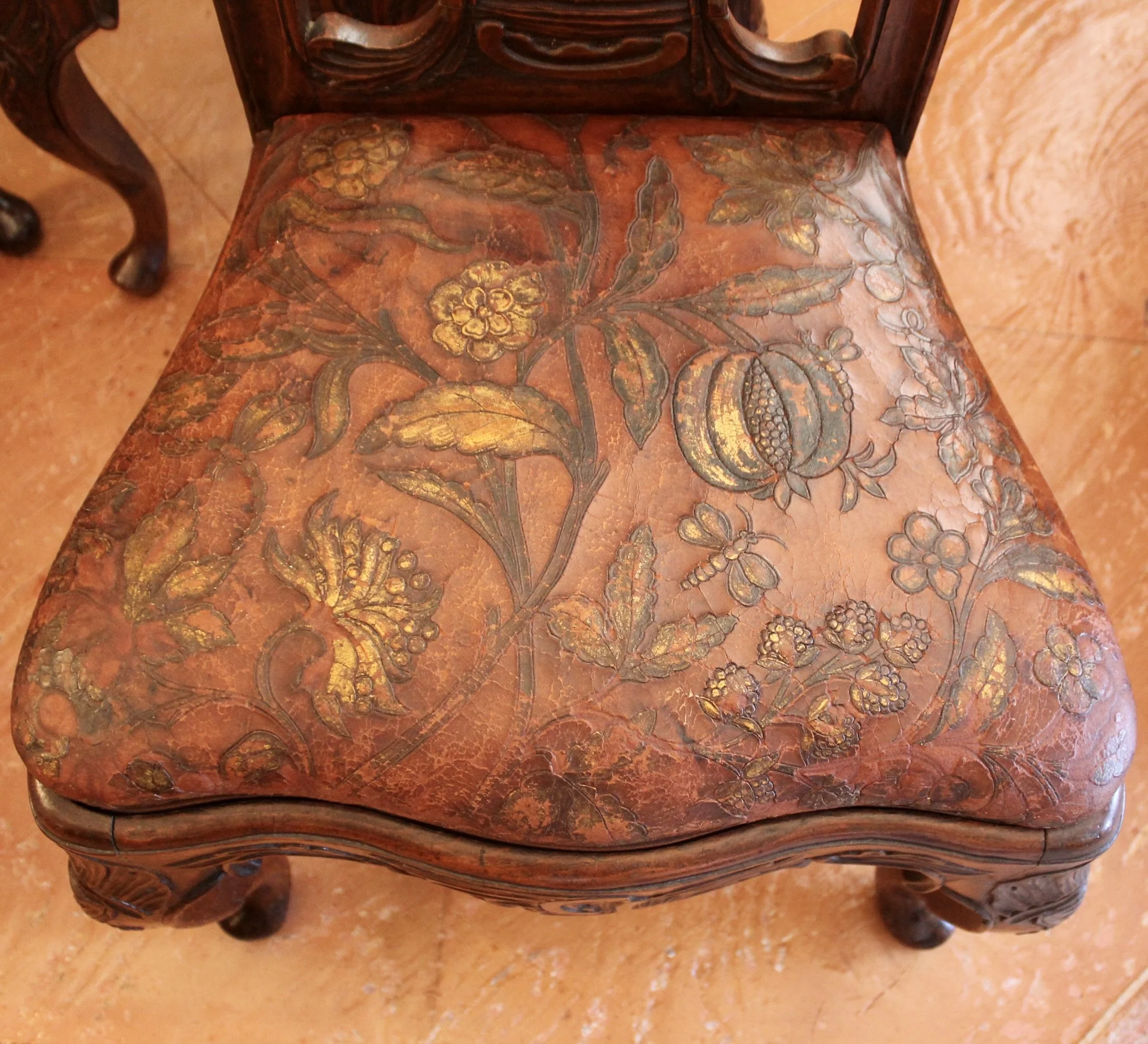 Portuguese or Spanish Rococo Dining Chairs- set of six