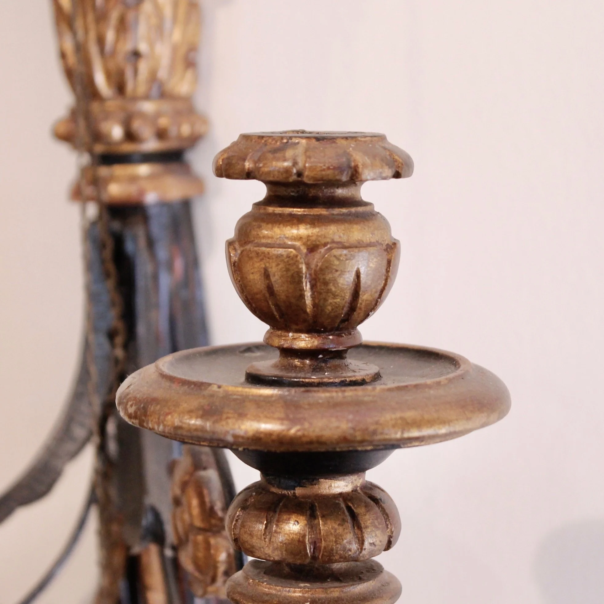 neoclassical gilt eagle sconces pair