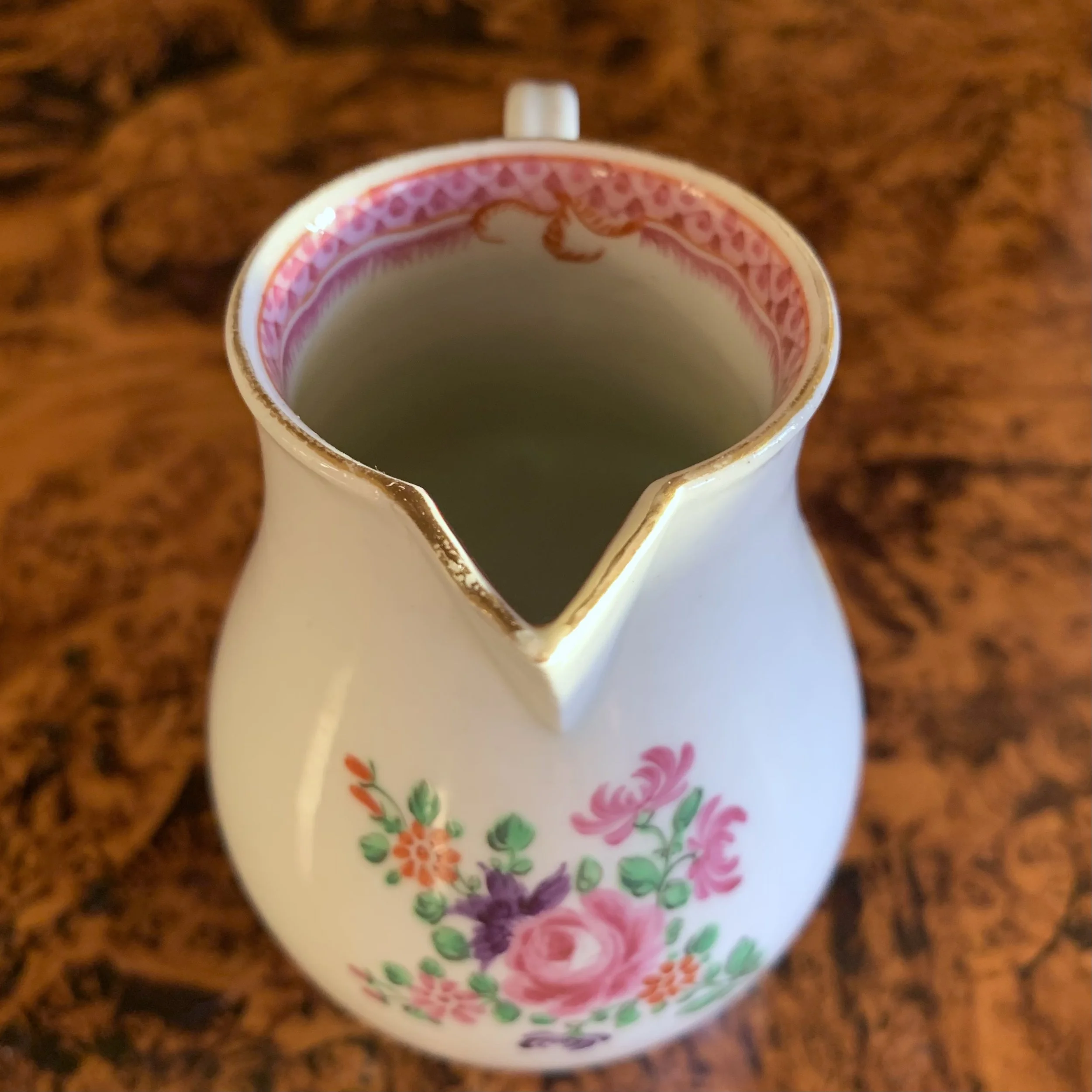 English Derby Chinese Export Porcelain Cream Pitcher