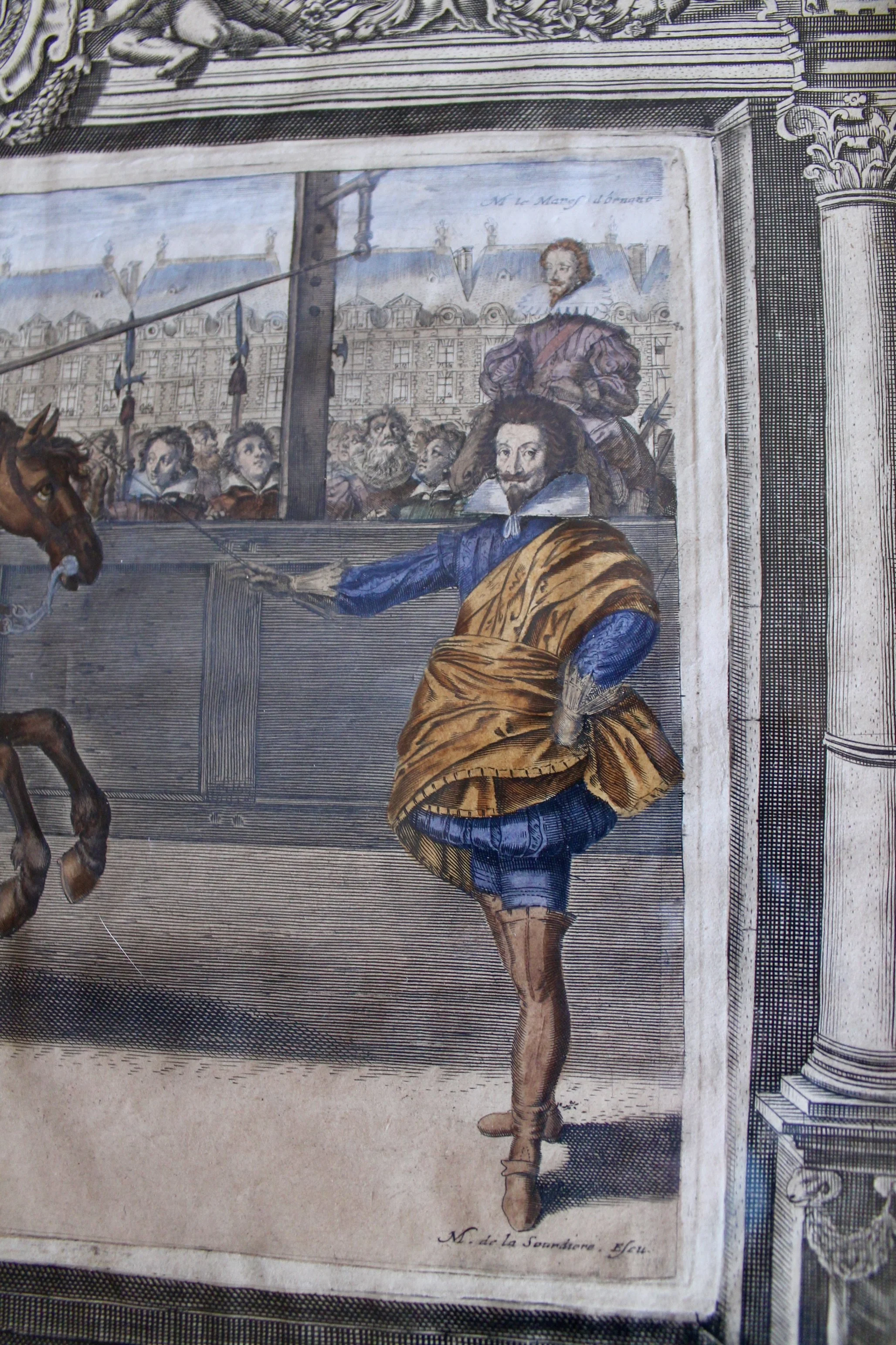 Dressage Engravings, Antoine de Pluvinel, 17th Century