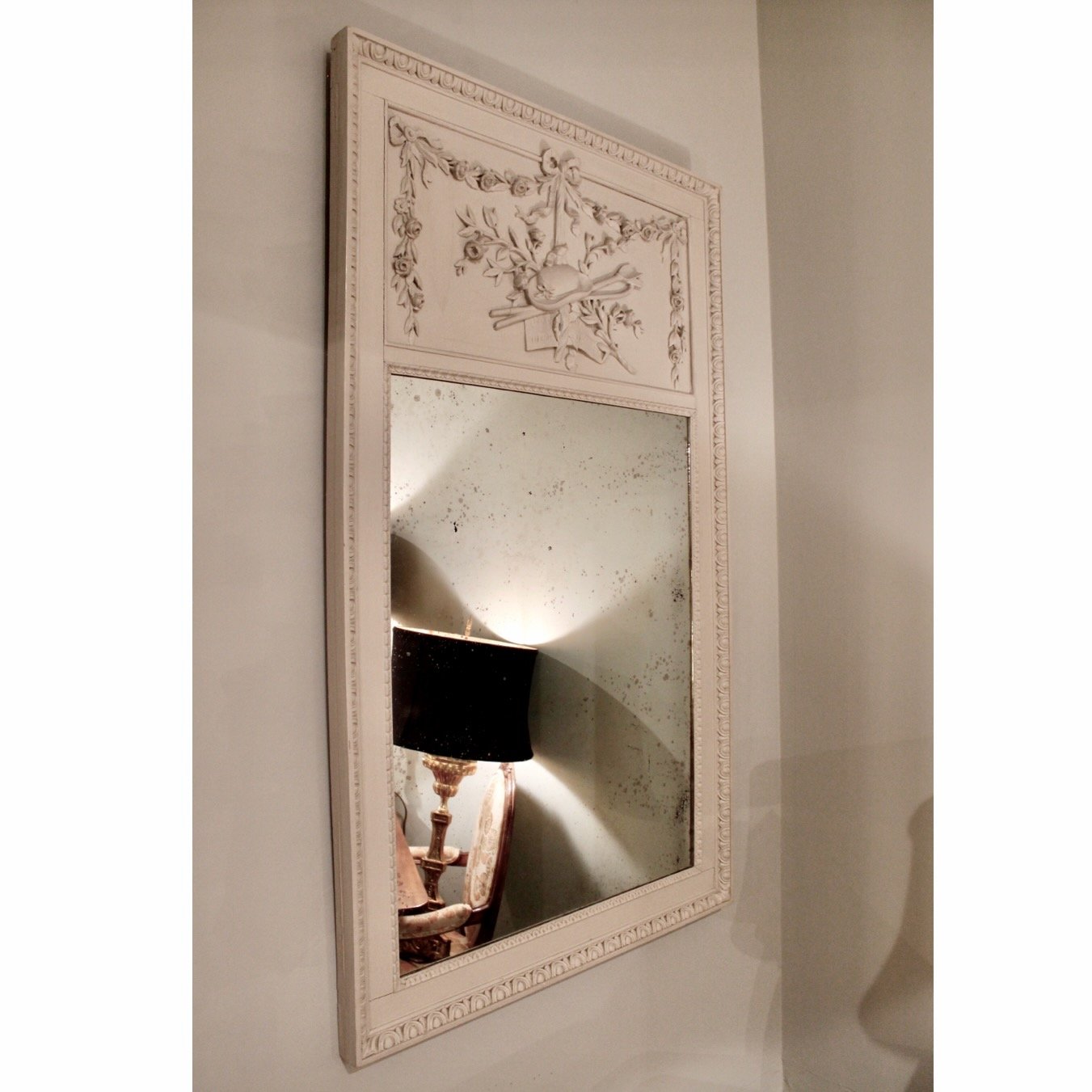 Grey-Painted-Louis-XVI-Style-French-Trumeau-Mirror (4)
