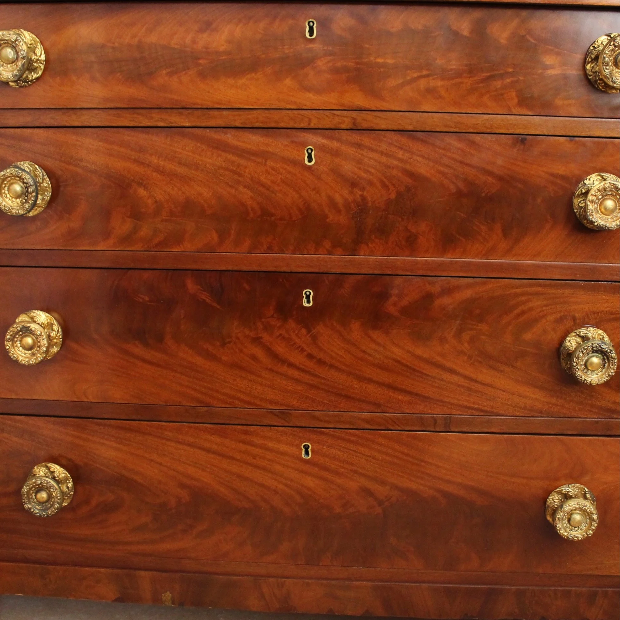 American-Classical-Large-Chest-of-Drawers-19th-century (3)-front
