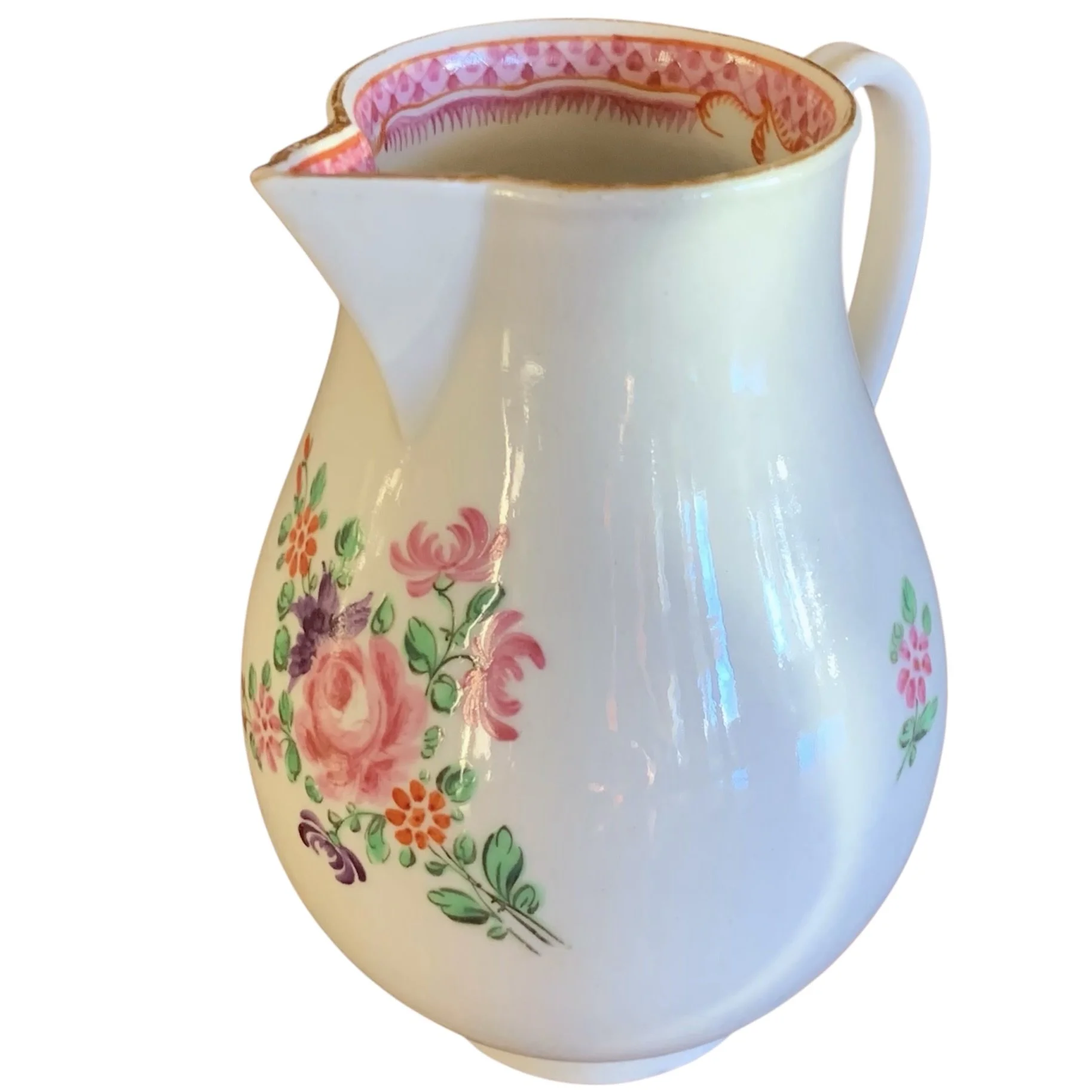 English Derby Chinese Export Porcelain Cream Pitcher
