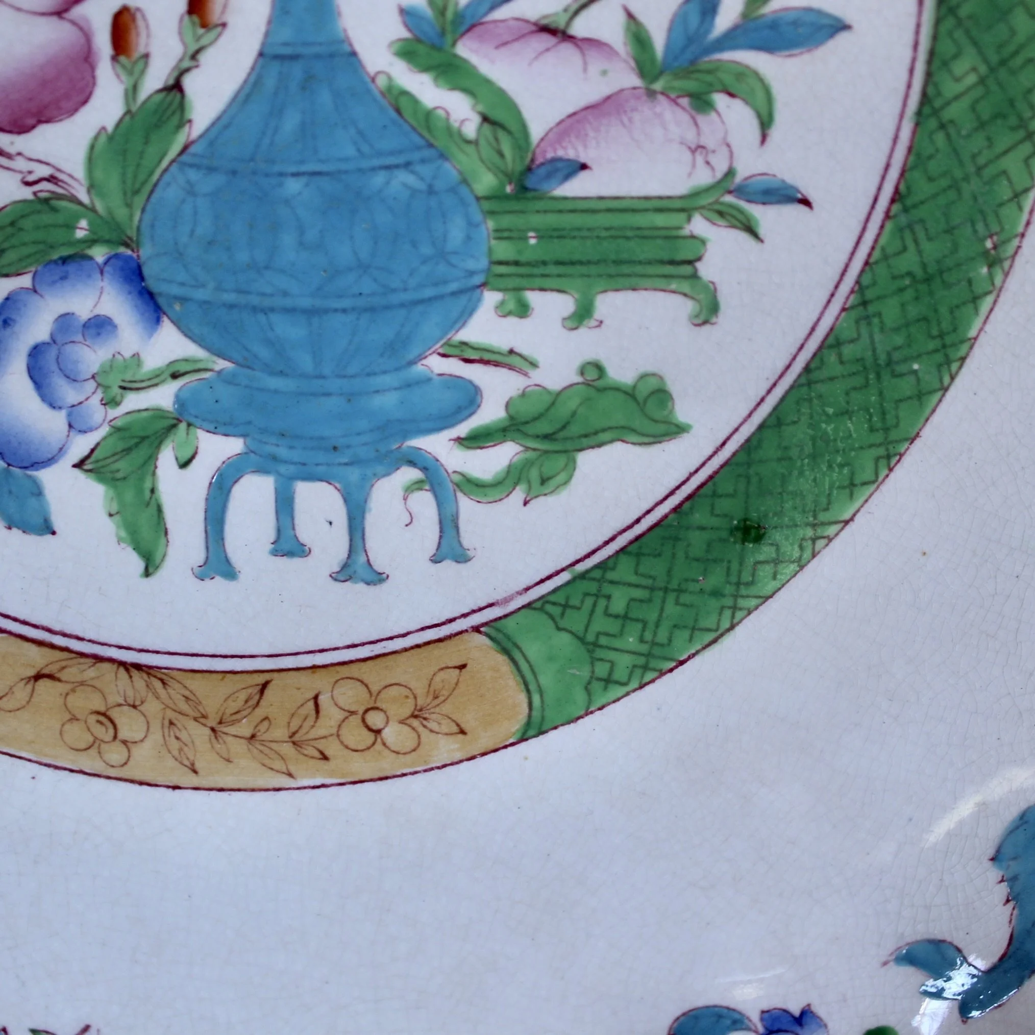 antique English ironstone China dinner set, Minton, Cauldon Ashworth