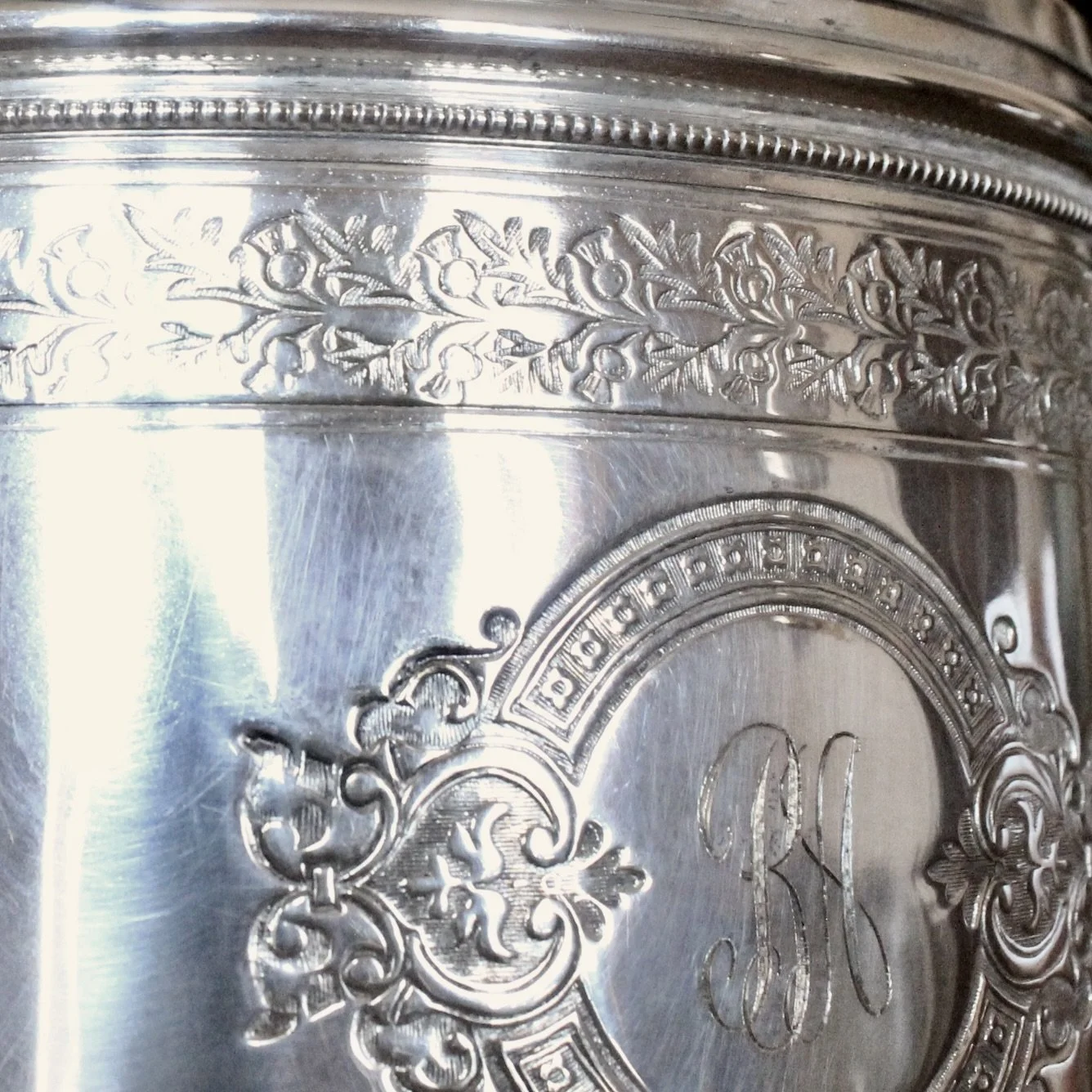 Large Silver Plate Biscuit Box Box, Mappin & Webb