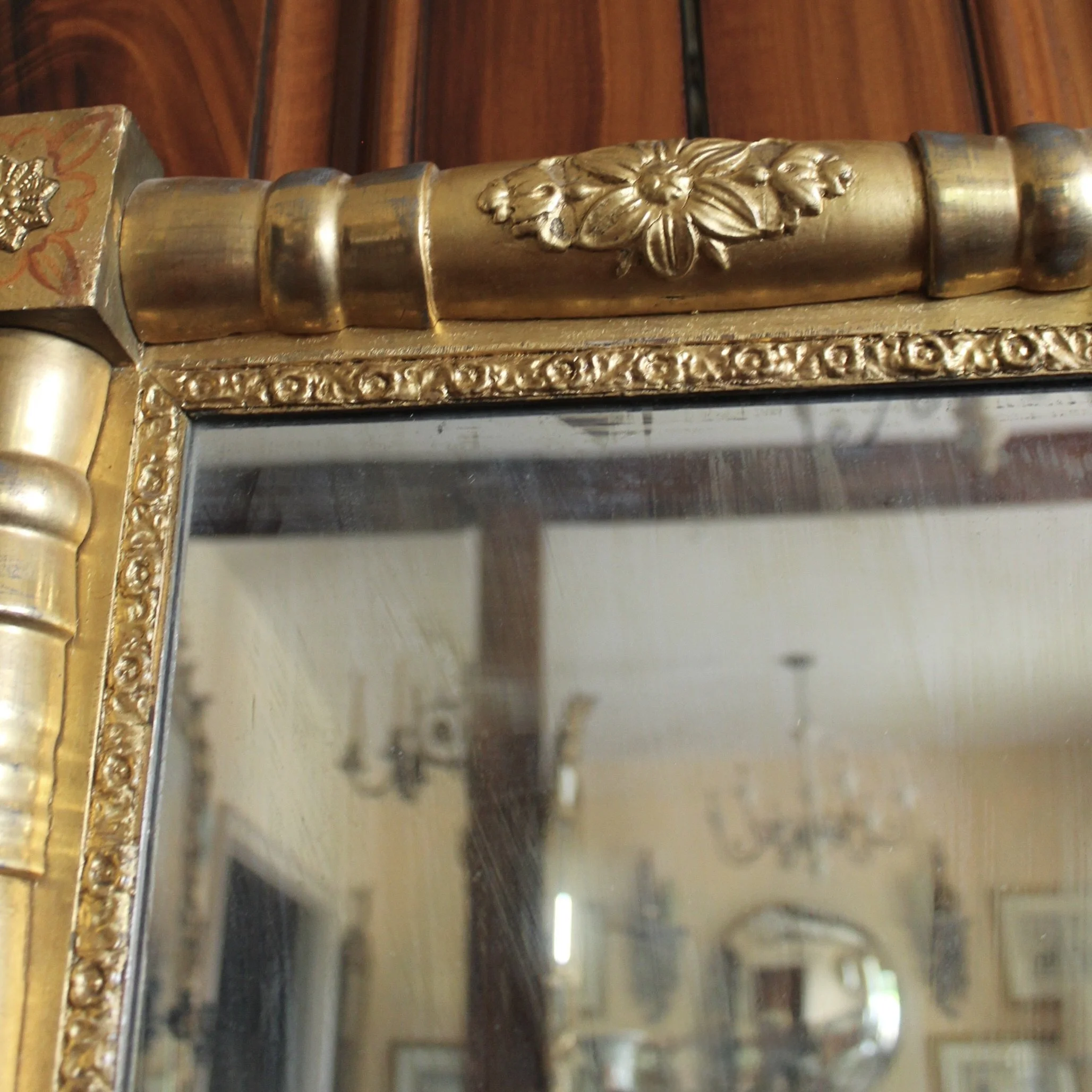 American Sheraton Giltwood Mirror