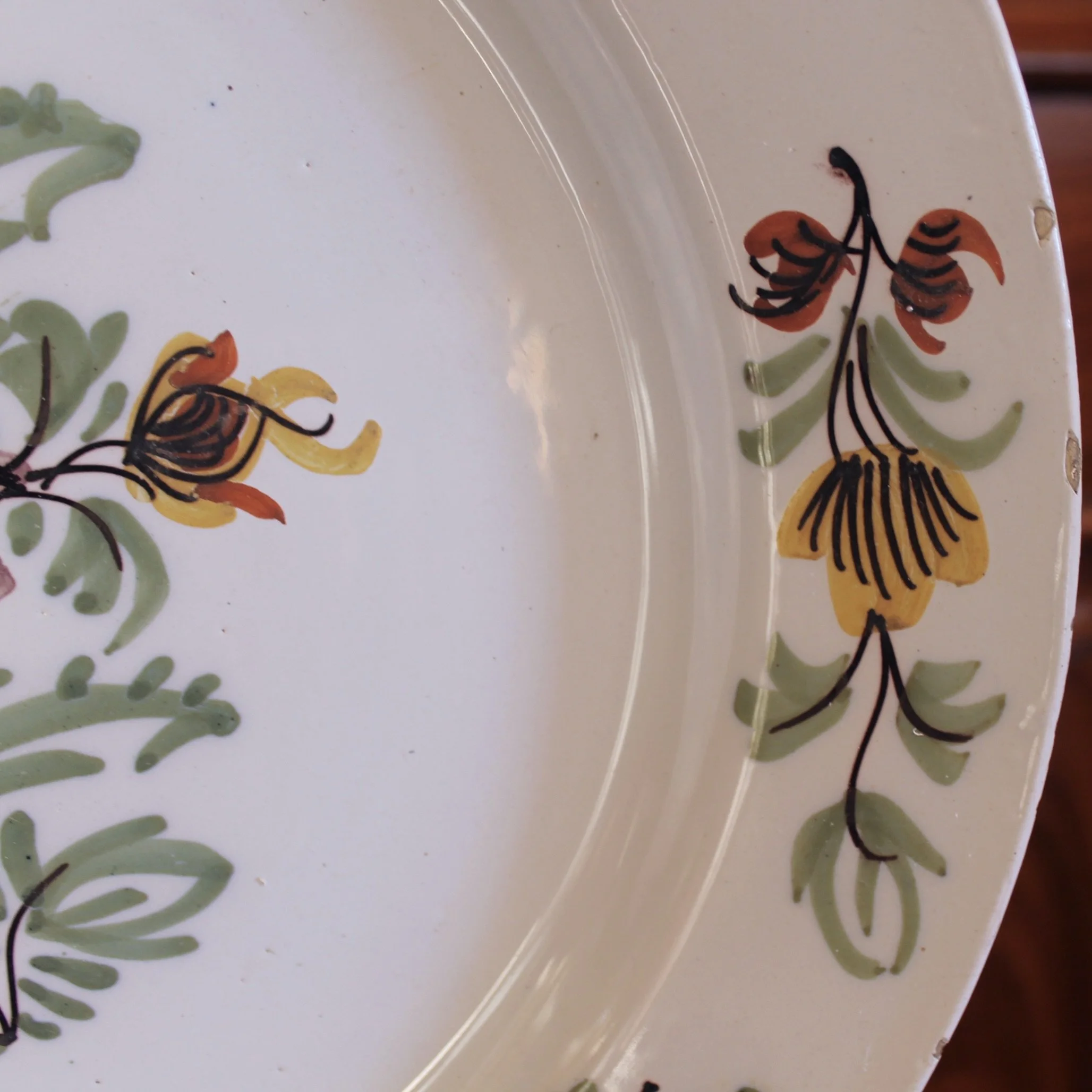 English Fazackerley Delftware Charger- 18th Century Liverpool